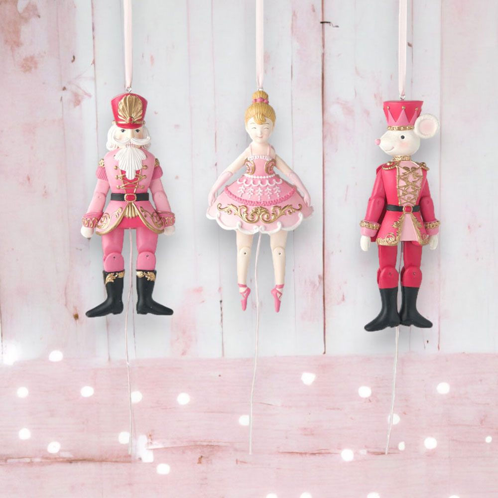 Set of 3 Nutcracker Sweet Shoppe Pull String Ornaments by December Diamonds-1