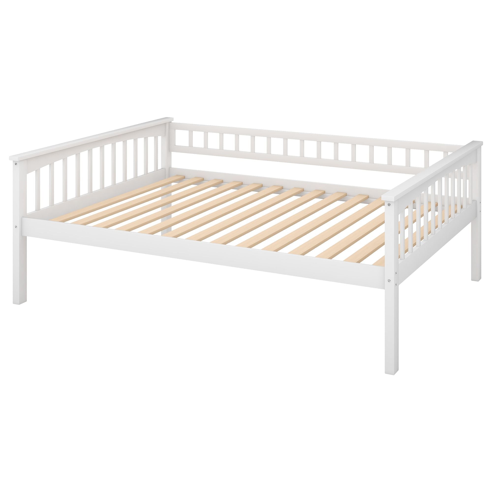 Shared Kids Room Full Over Full Wood Bunk Bed with Storage Drawers, Convertible, White | Just Better Bunk Beds