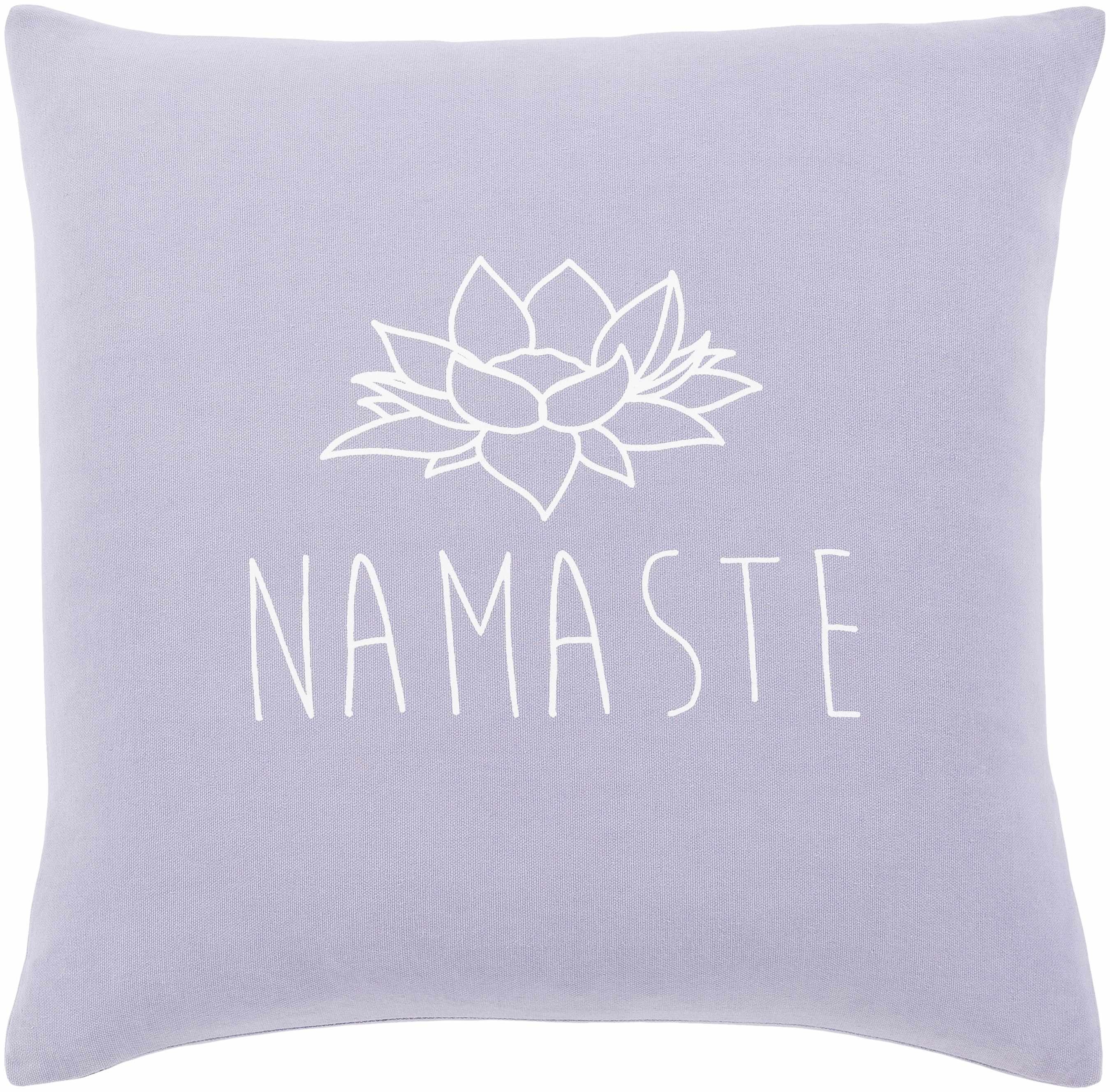 Shelocta Lavender Lotus Namaste Throw Pillow - Clearance-0