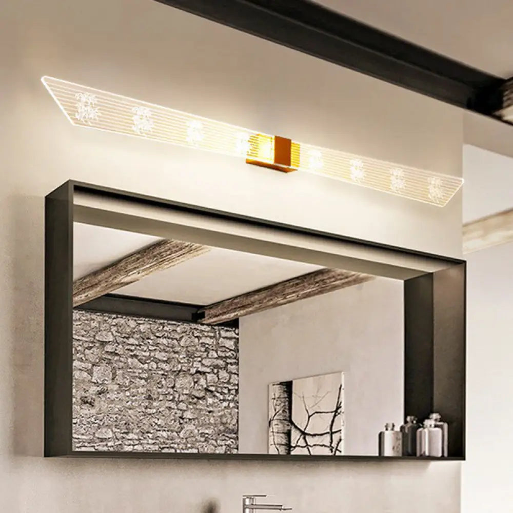 Sienna Modern Gold LED Vanity Light | Bathroom Lighting