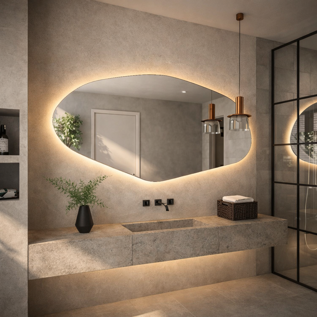 Sile Irregular Asymmetrical Mirror