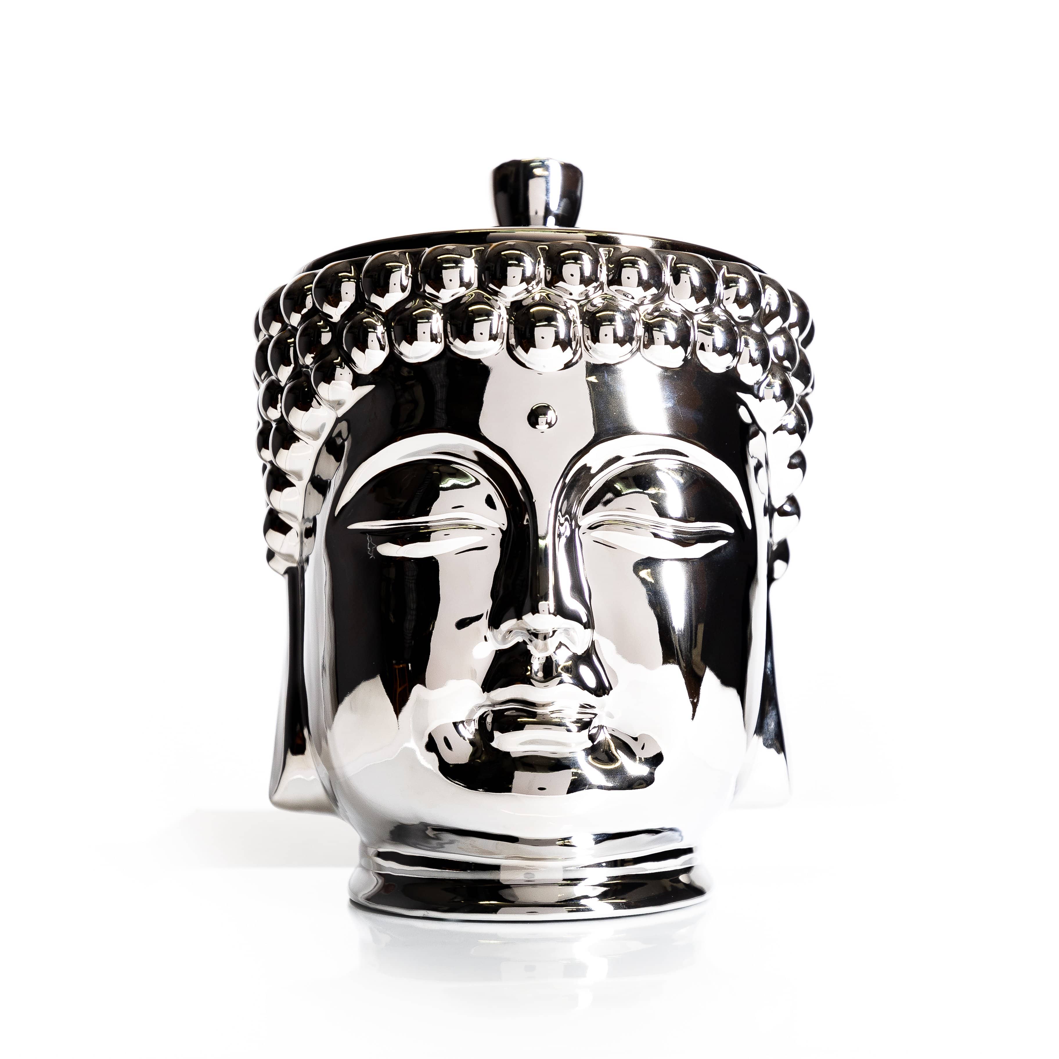 Silver Grande Buddha Candle-4
