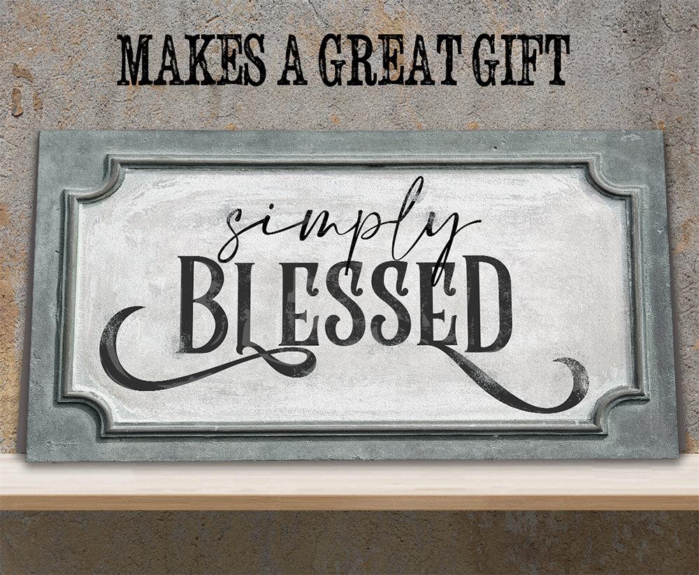 Simply Blessed - Canvas