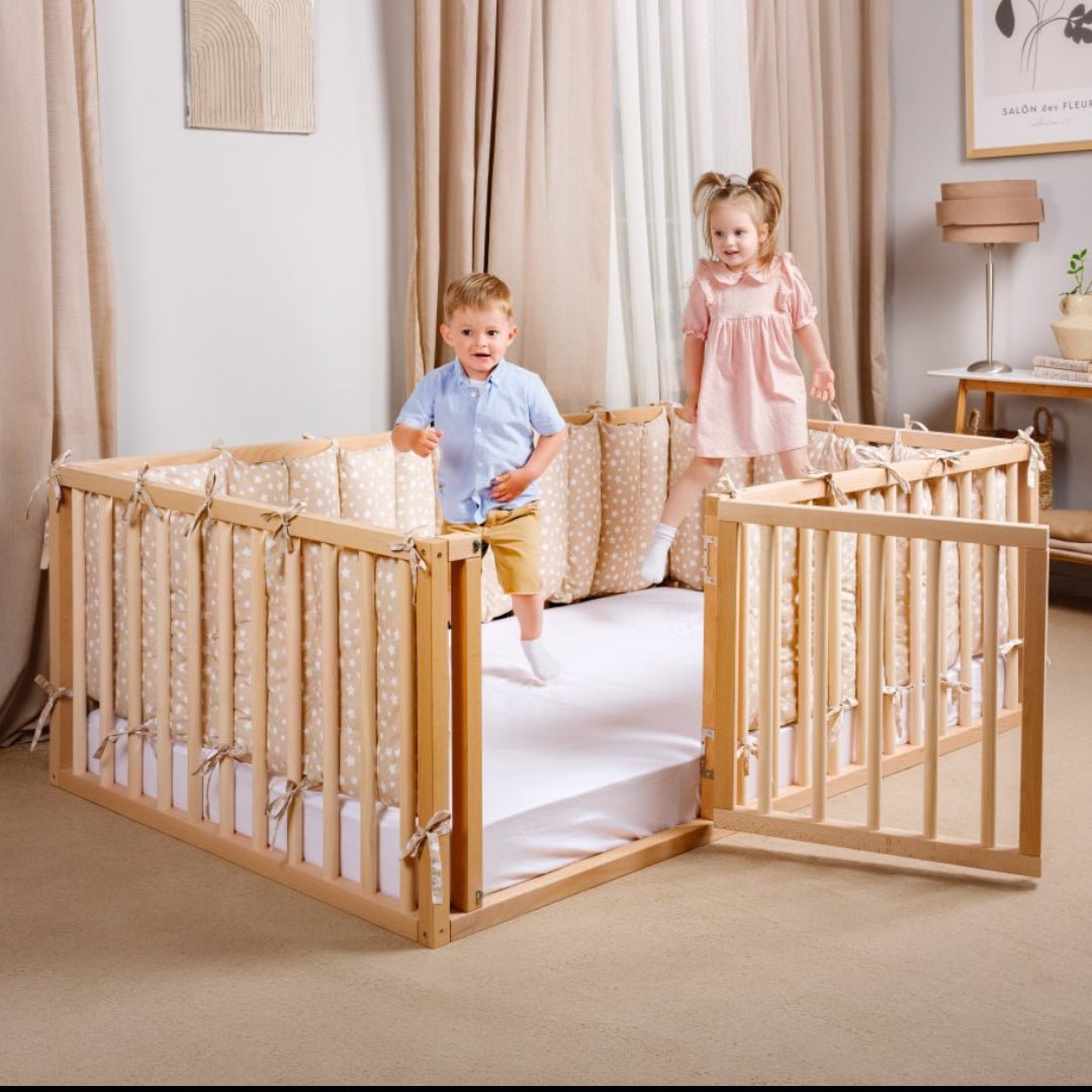 Single Bed Frame for Toddlers with Fence (190x90 cm)-0