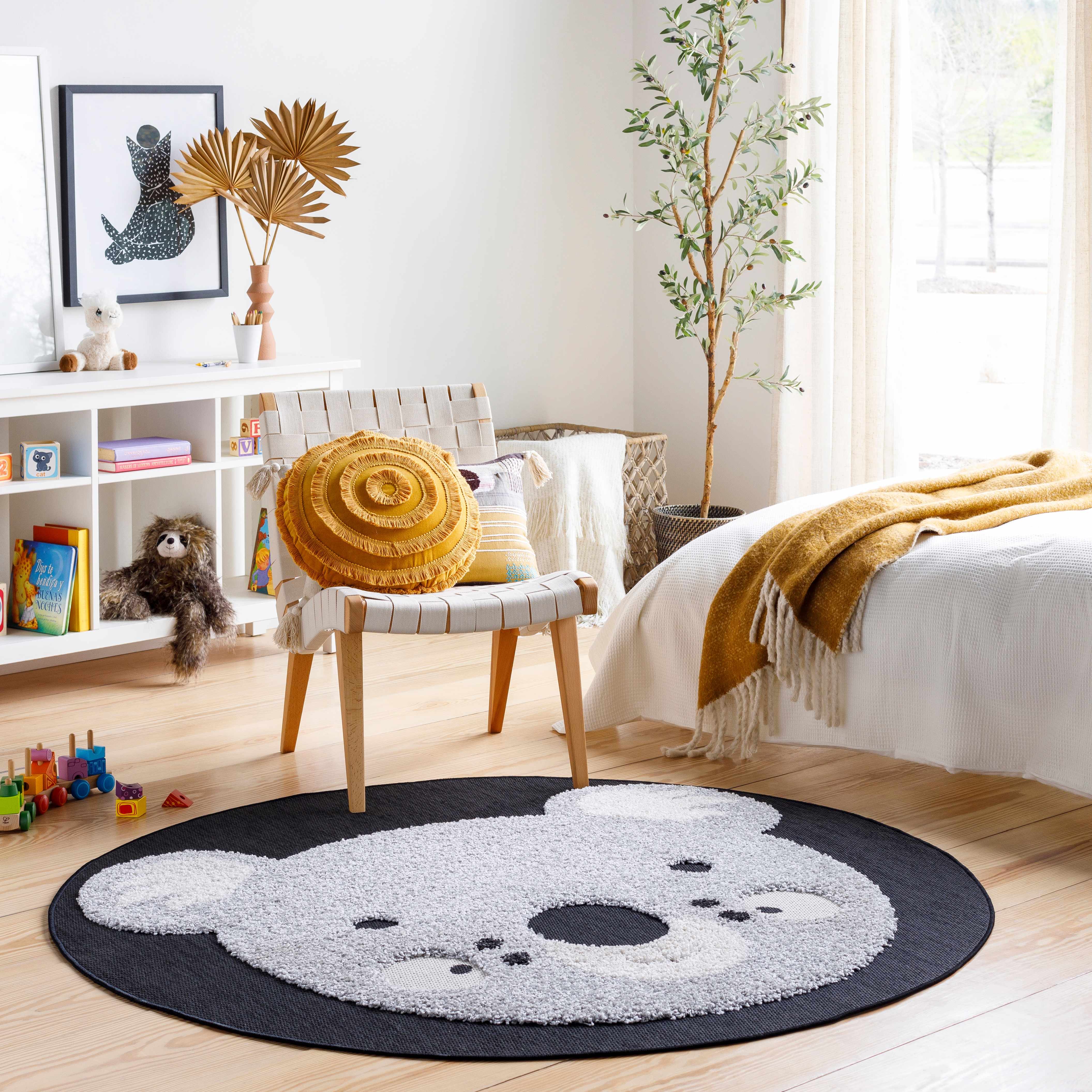 Kids Koala Animal Print Nursery Area Rug - Clearance-3