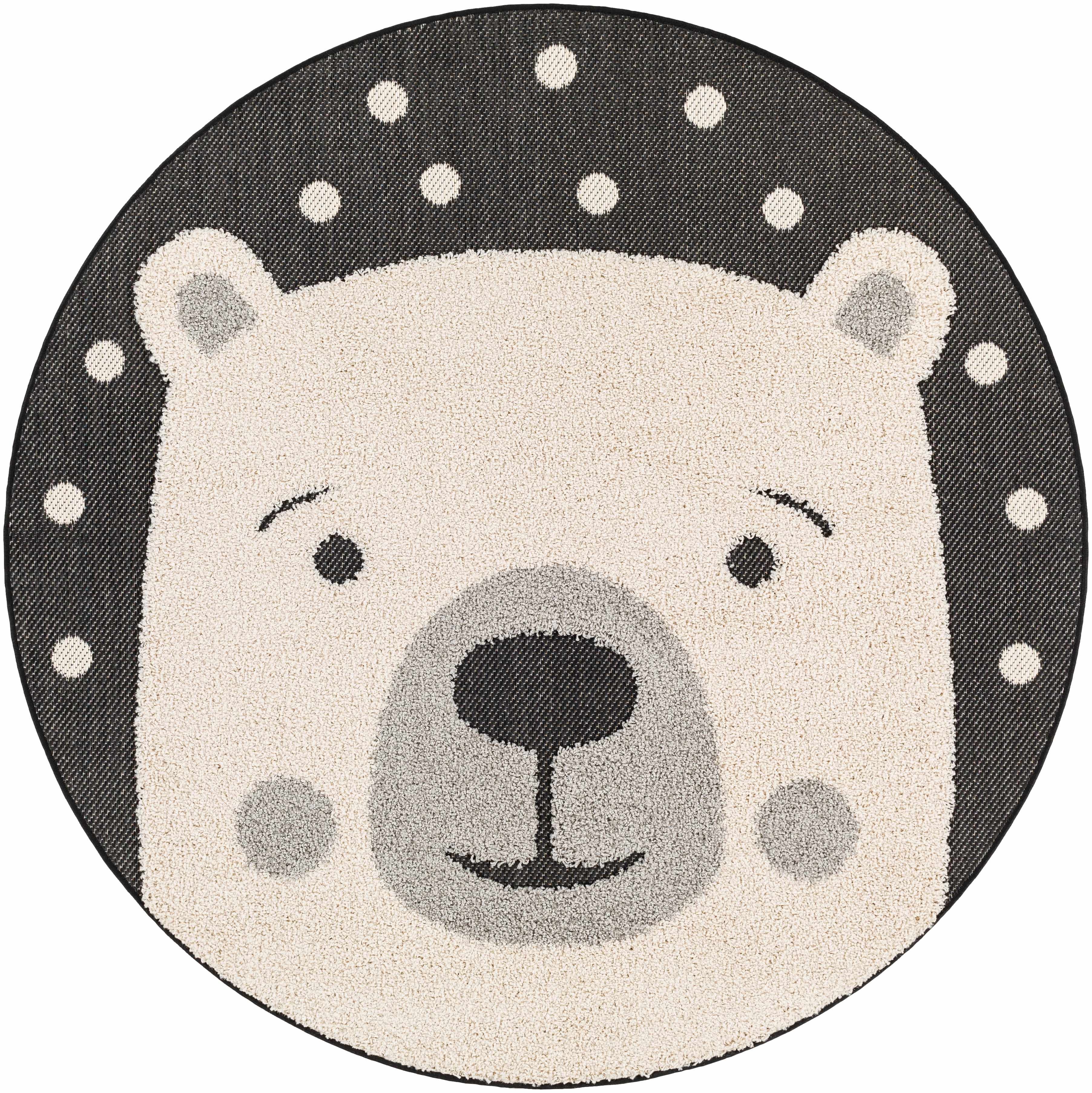 Kids Bear Animal Print Nursery Area Rug - Clearance-2