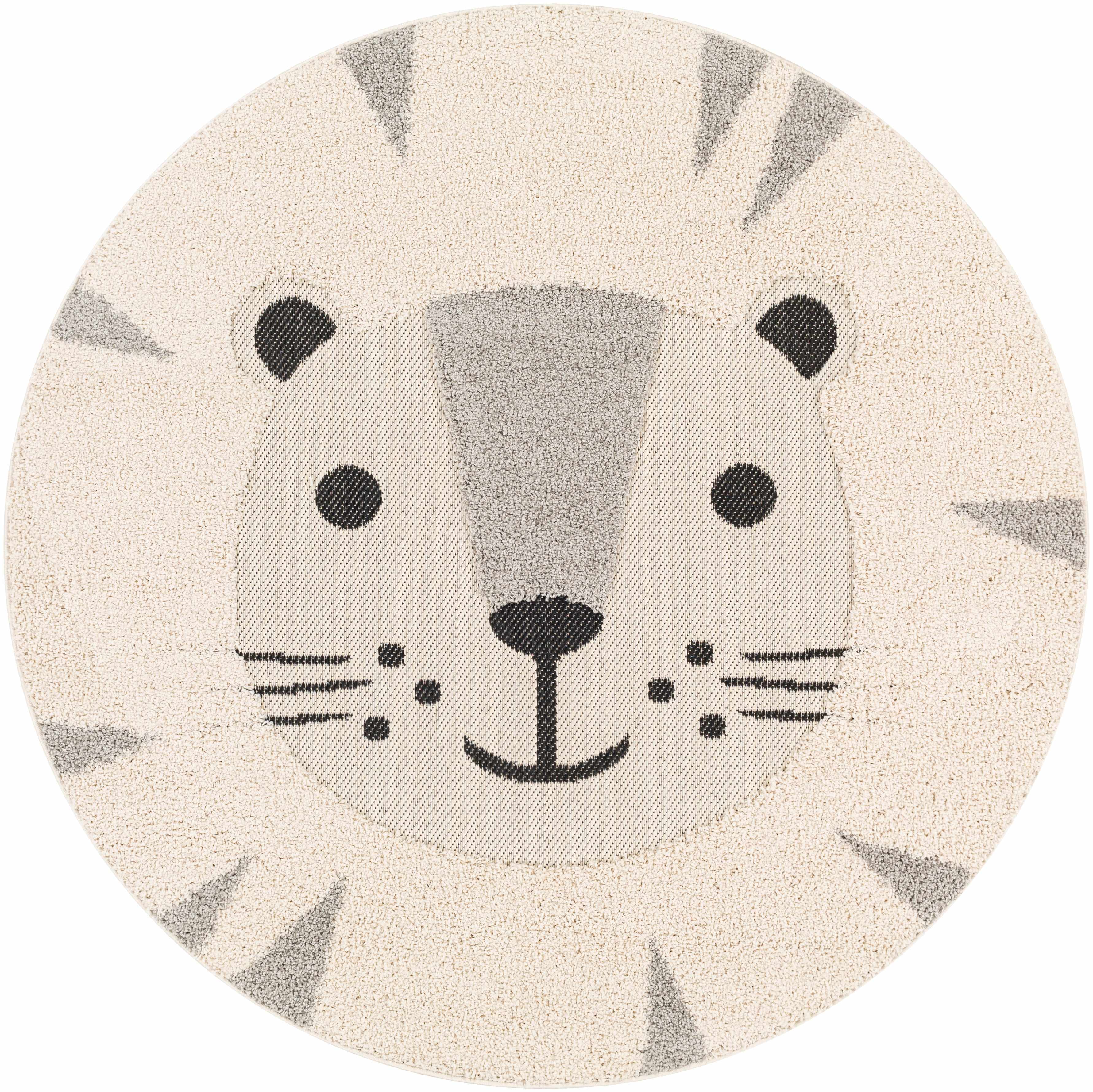 Kids Lion Animal Print Nursery Area Rug - Clearance-1