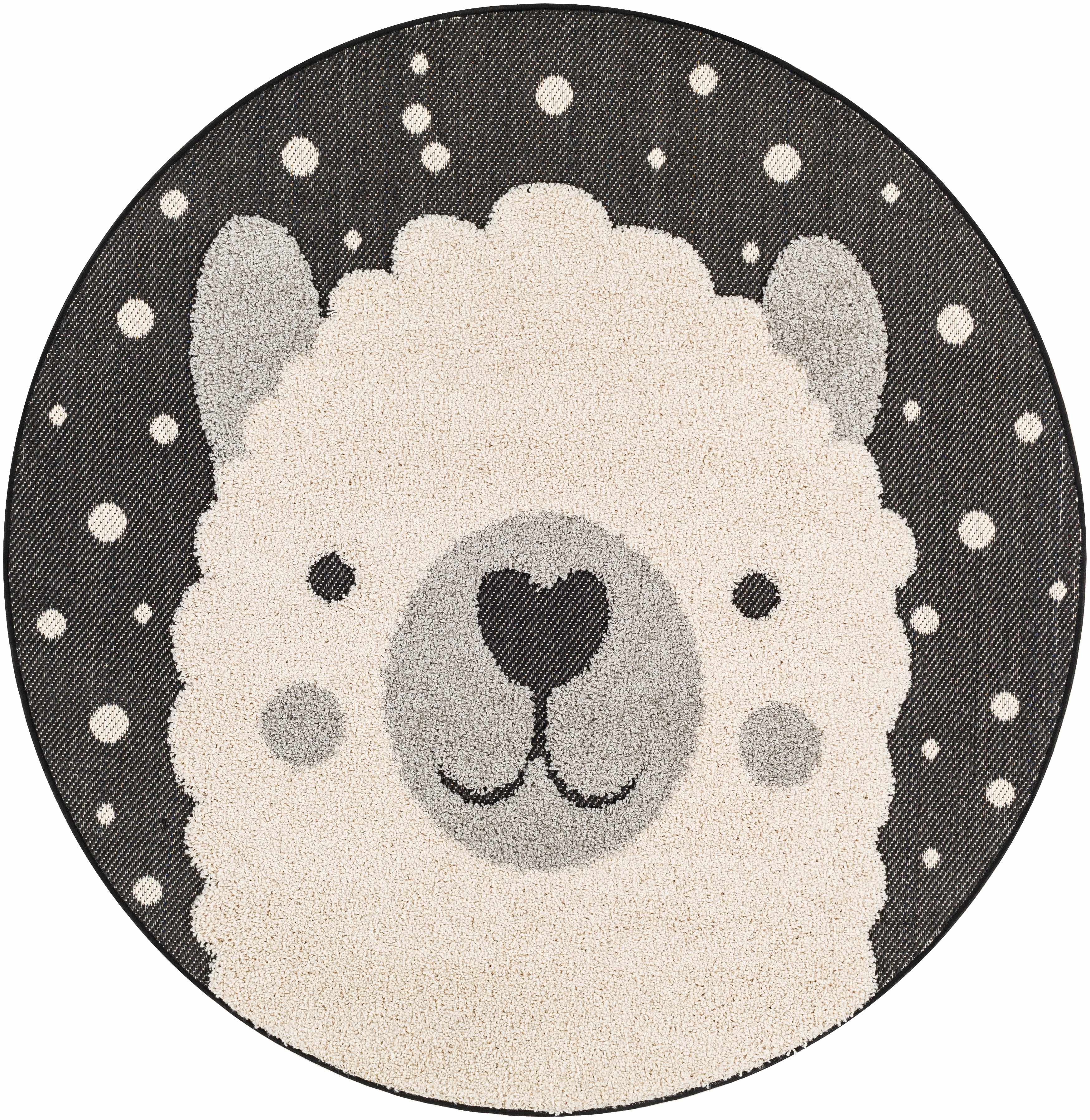 Kids Llama Animal Print Nursery Area Rug - Clearance-2