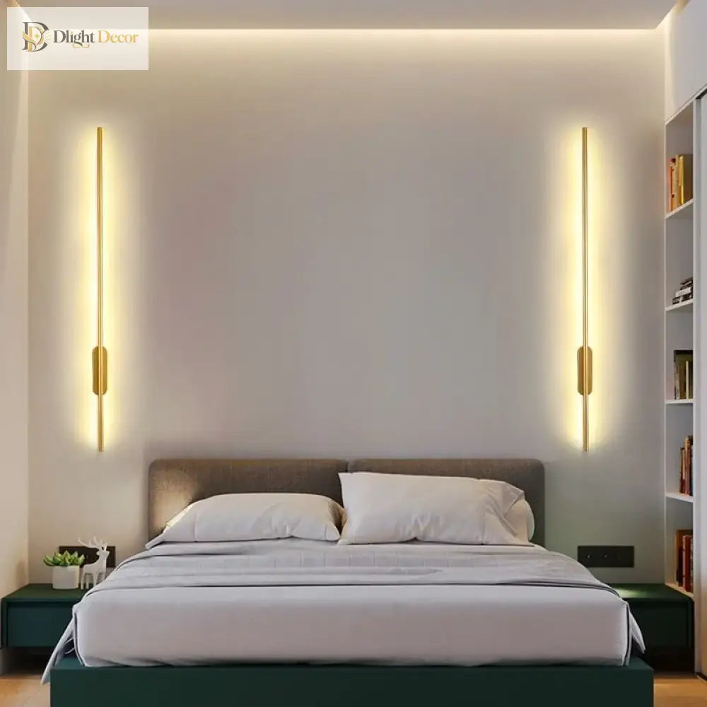 Sleek LED Nordic Wall Sconce | Bedroom & Bedside Lighting