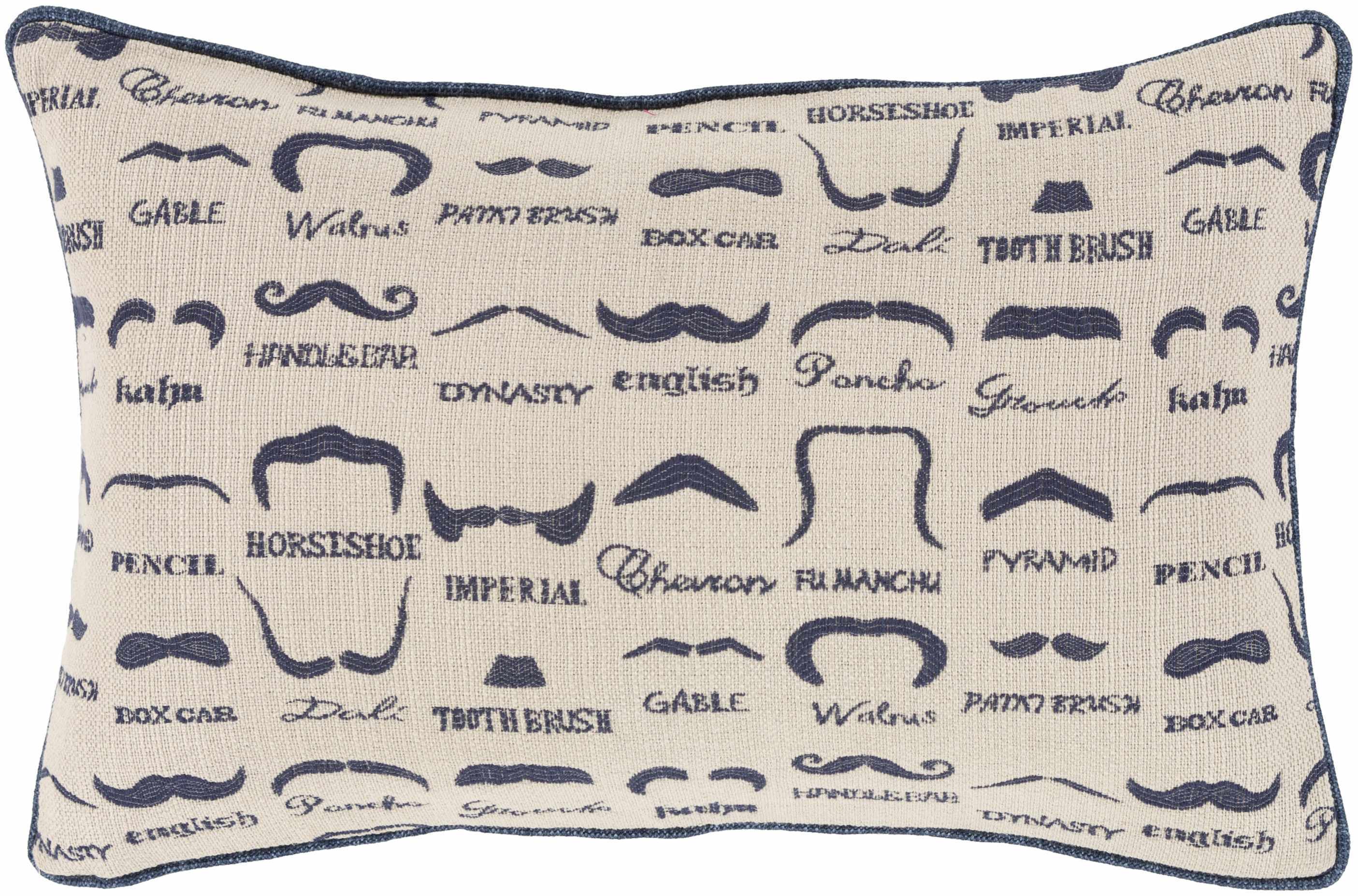 Mustaches Throw Pillow - Clearance-1