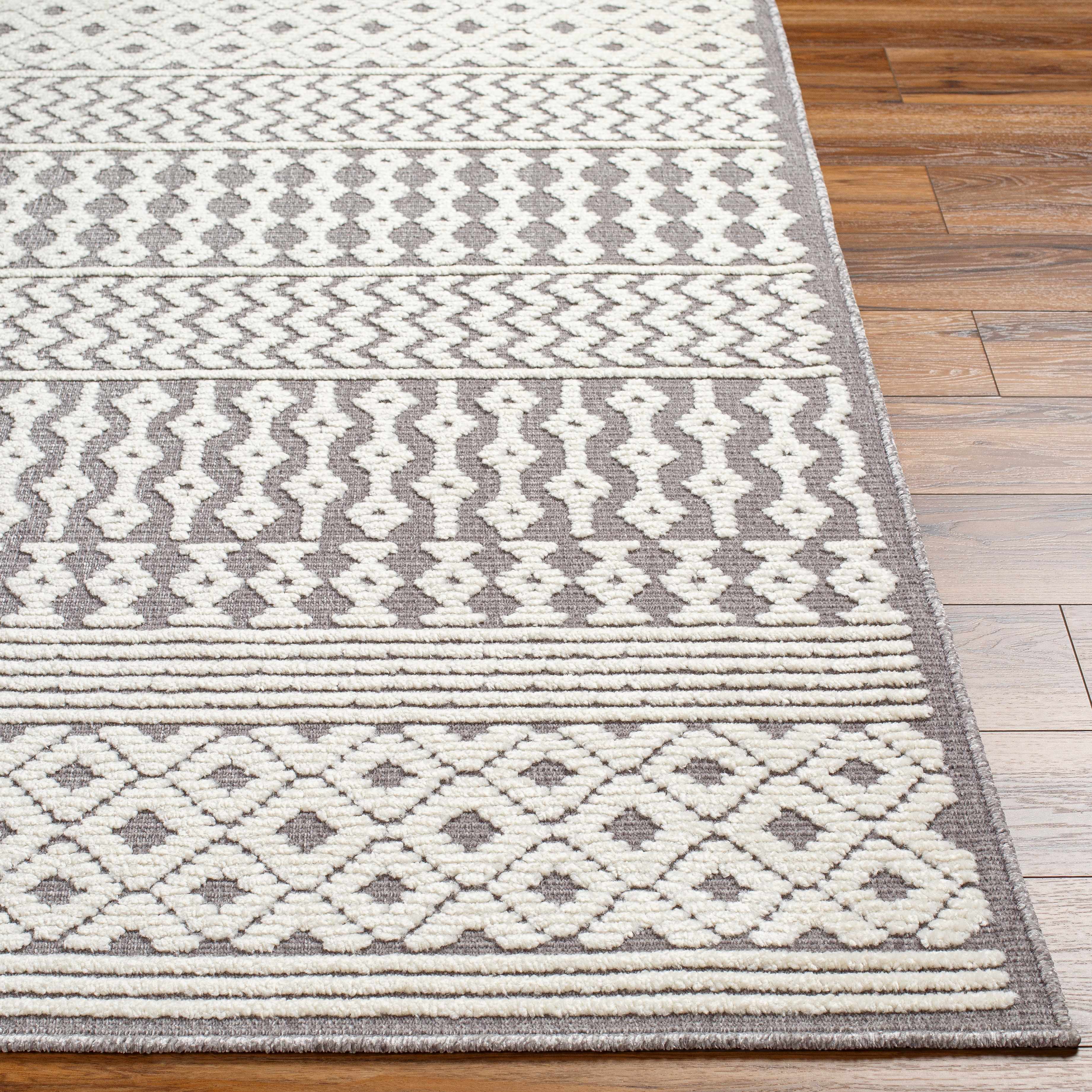 Drago Gray 3D Area Rug - Clearance-3