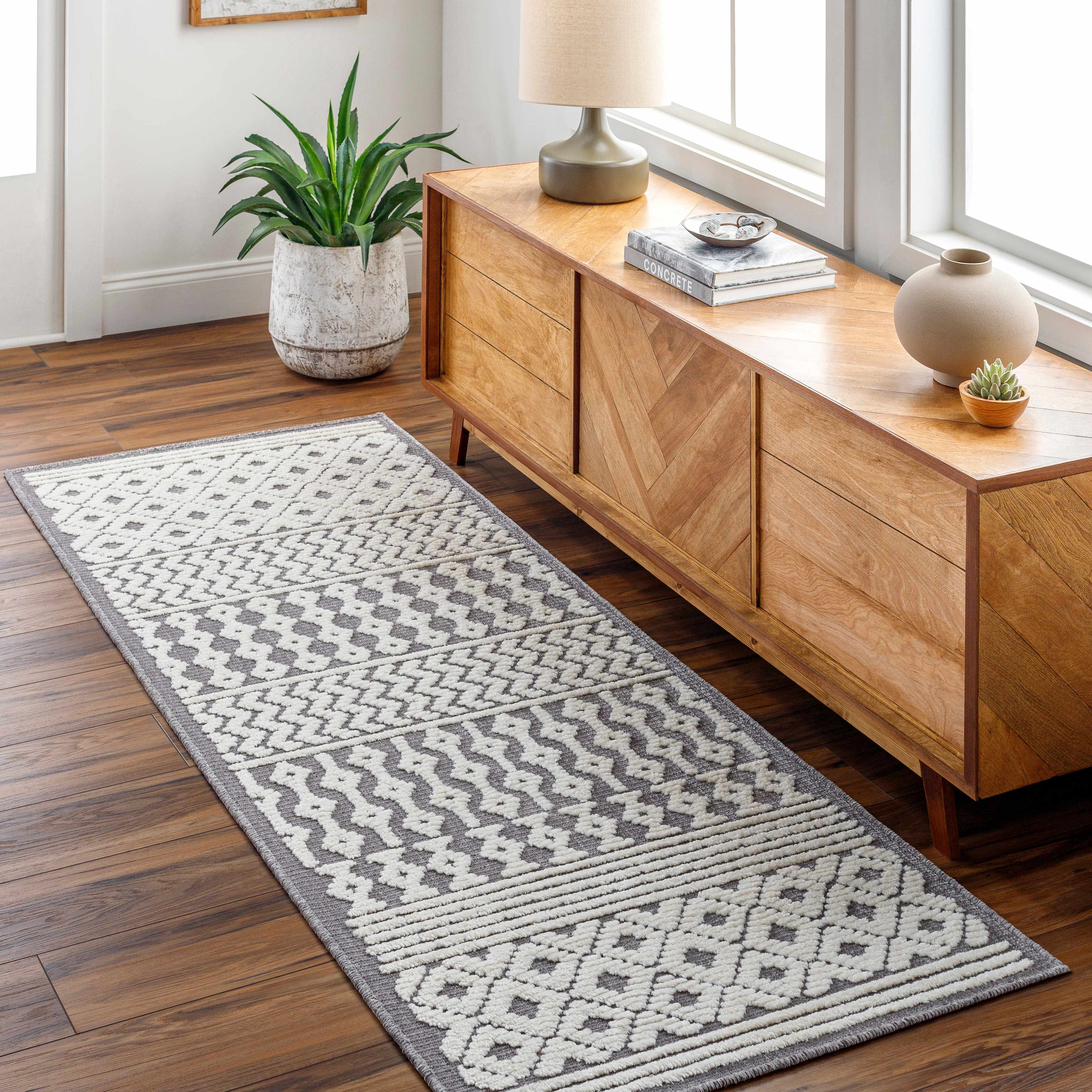 Drago Gray 3D Area Rug - Clearance-2