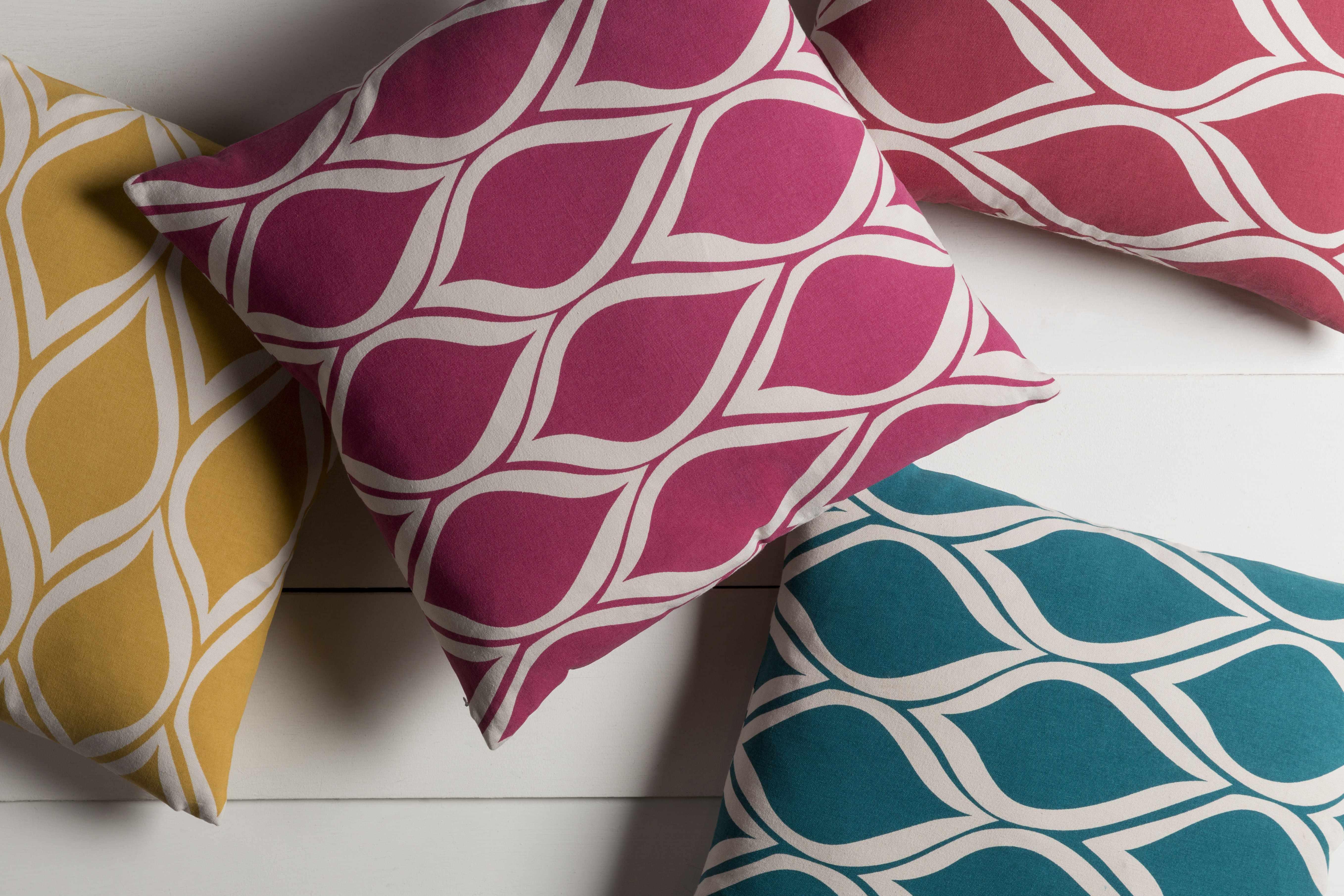 Kidlington Red Geometric Square Throw Pillow - Clearance - PRHOMZ