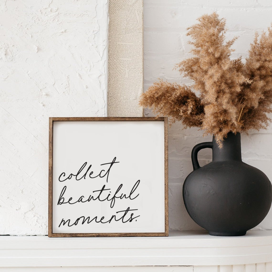 Collect Beautiful Moments Wood Sign-0