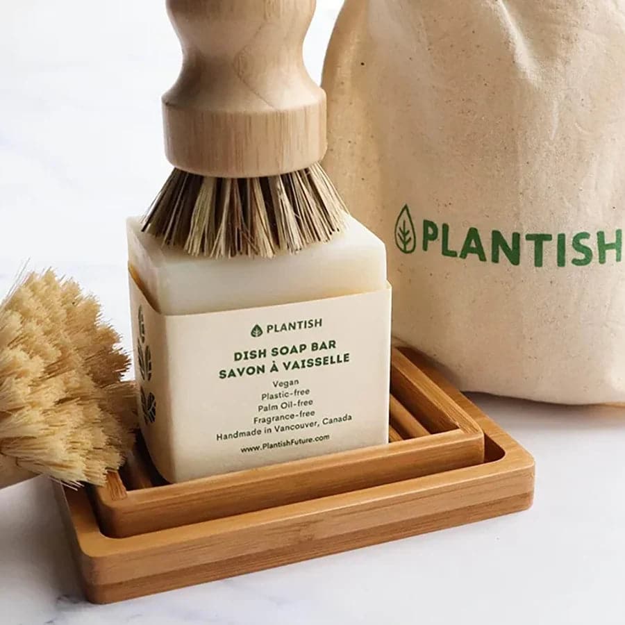 Zero Waste Dish Soap Set - Hand Brush Kit-1