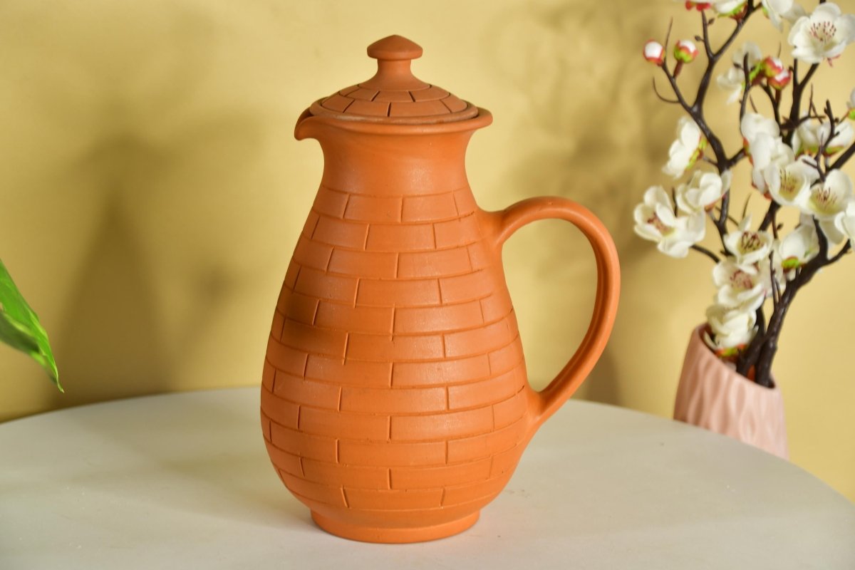 Sowpeace Earthy Elegance: Handcrafted Jug for Every Sip & Stash-0