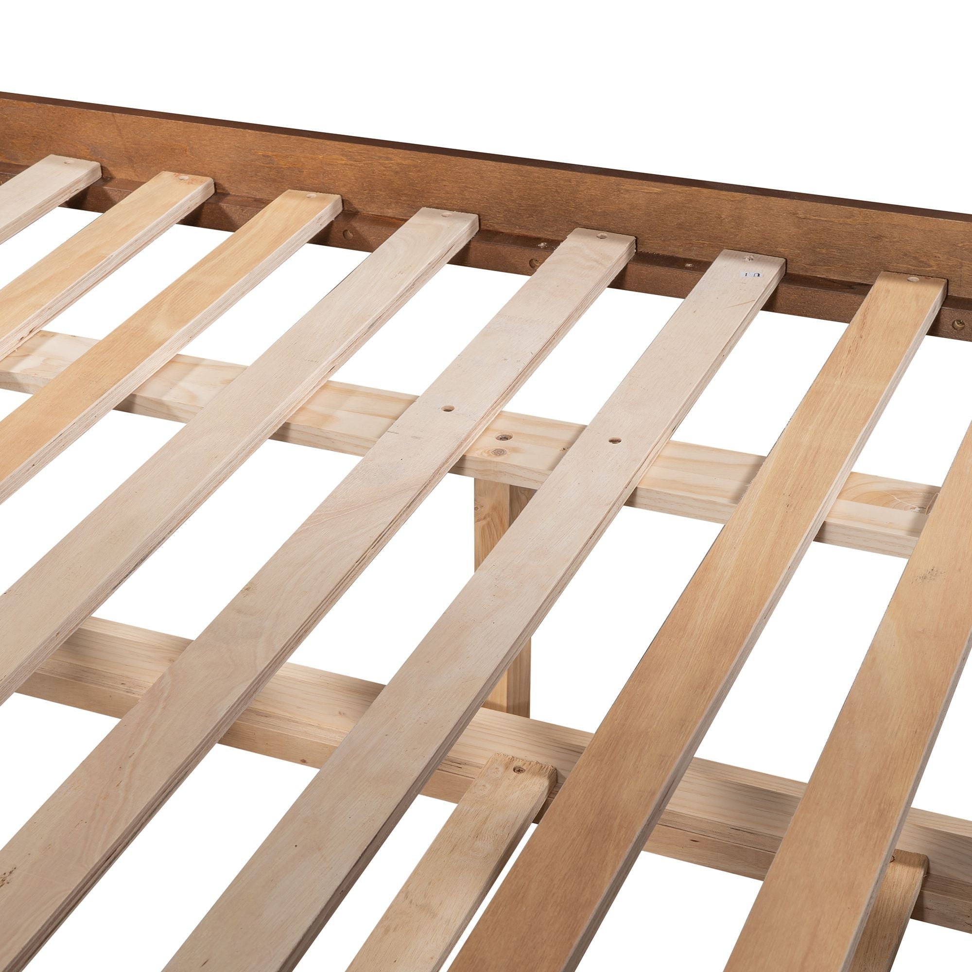 Space-Saving Full Over Full Wood Bunk Bed with Twin Trundle in Multiple Finishes | Just Better Bunk Beds