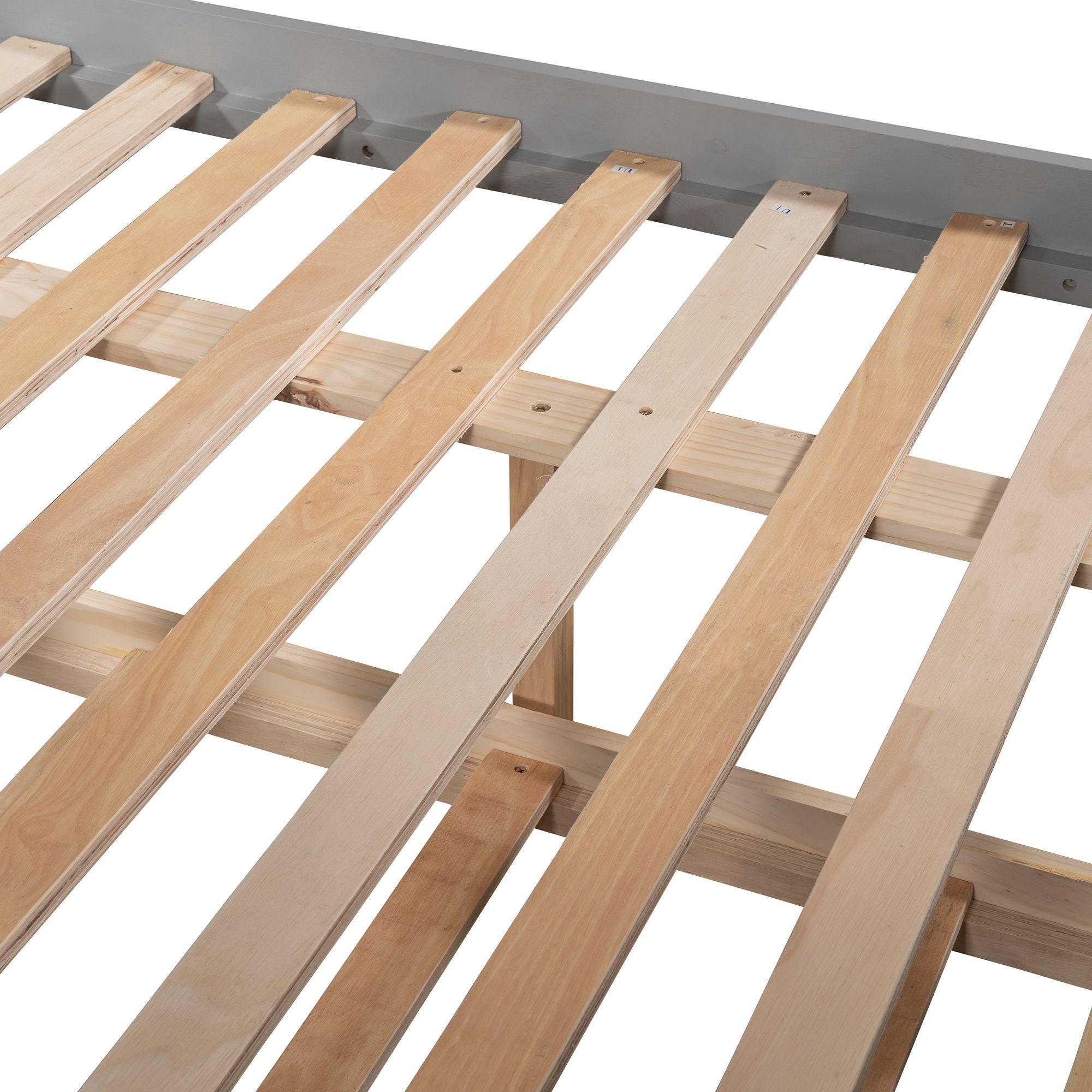 Space-Saving Full Over Full Wood Bunk Bed with Twin Trundle in Multiple Finishes | Just Better Bunk Beds