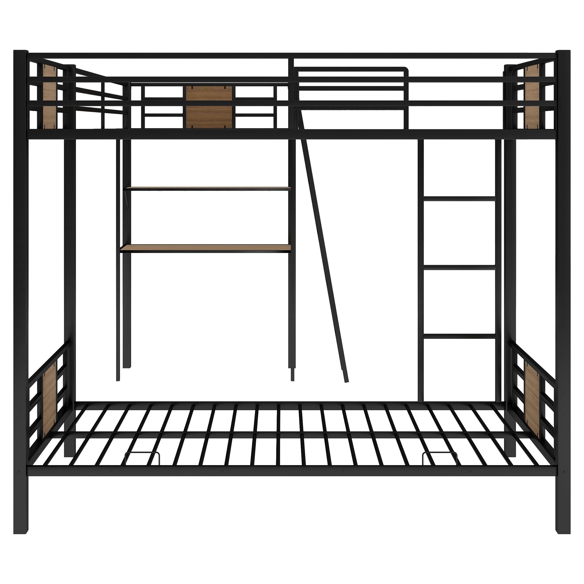 Twin Over Twin Metal Bunk Bed for Kids, ASTM Certified with Guardrails | Just Better Bunk Beds