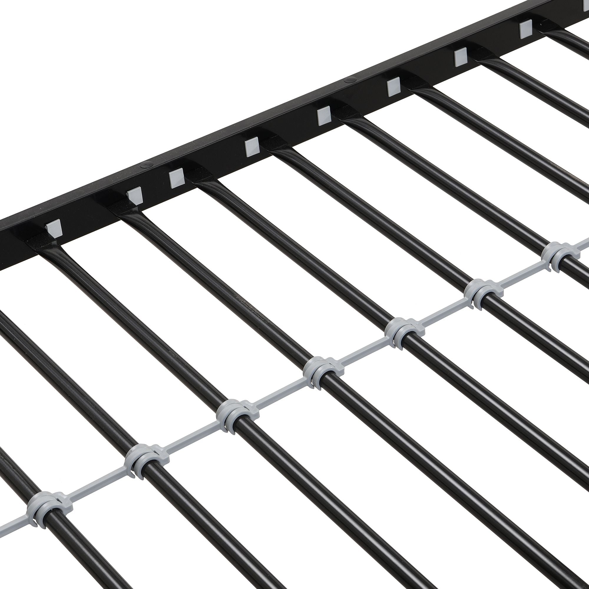 Space-Saving Twin Over Full Metal Bunk Bed with Trundle, Side Ladder, Full Guardrails, Large Storage | Just Better Bunk Beds