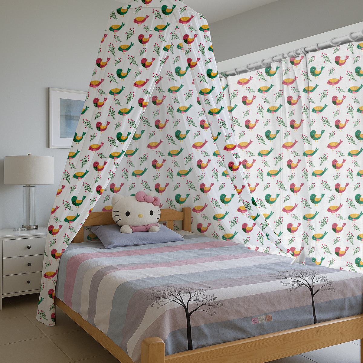Sparrow Printed Canopy