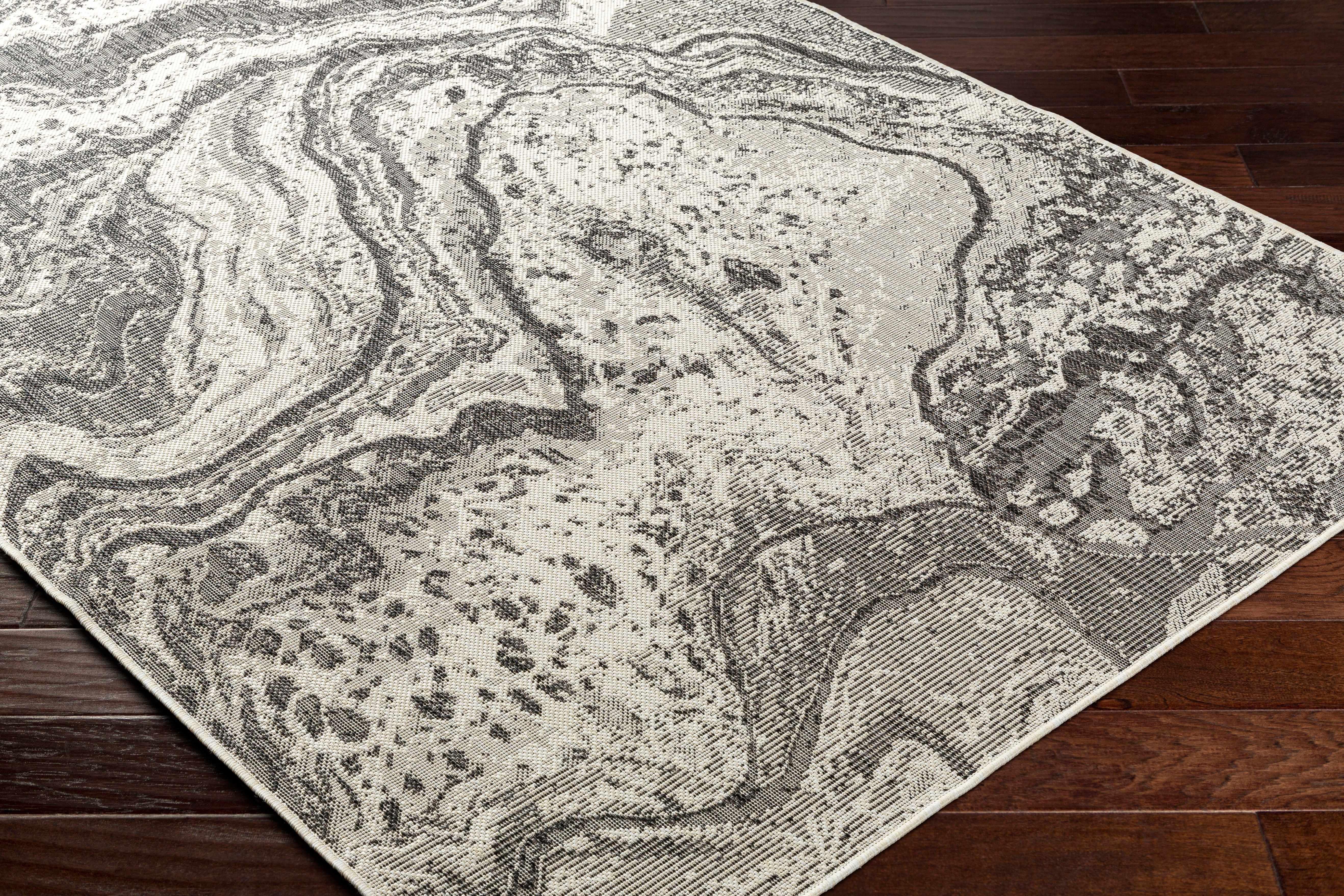 Basma Nutmeg Marble Area Rug - PRHOMZ