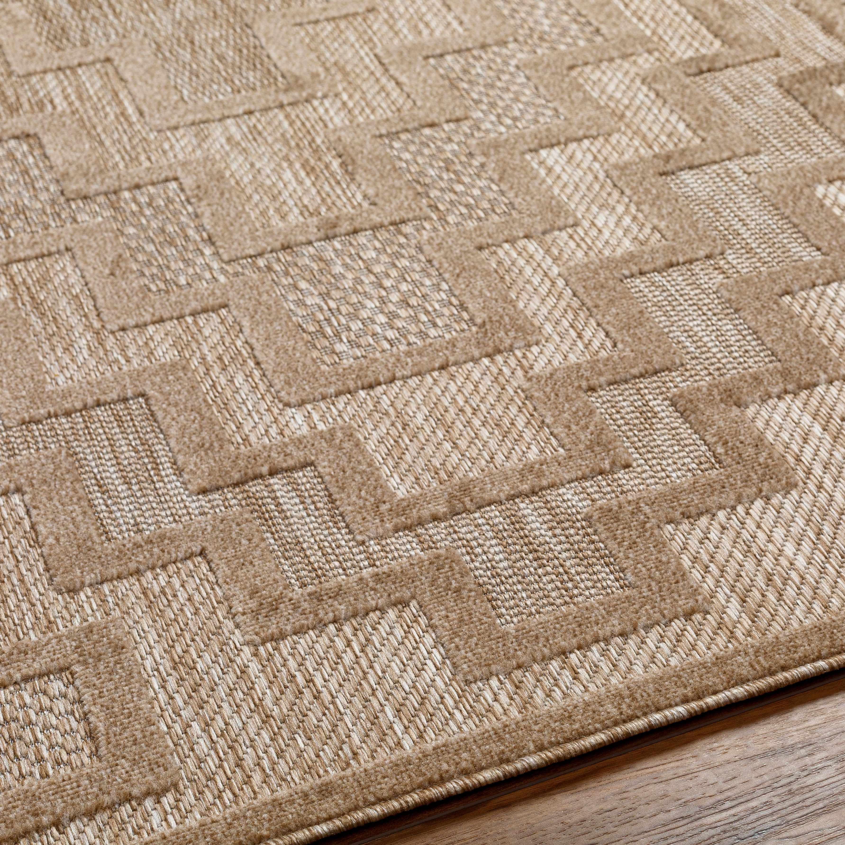 Diza Tan Outdoor Rug - Clearance - PRHOMZ