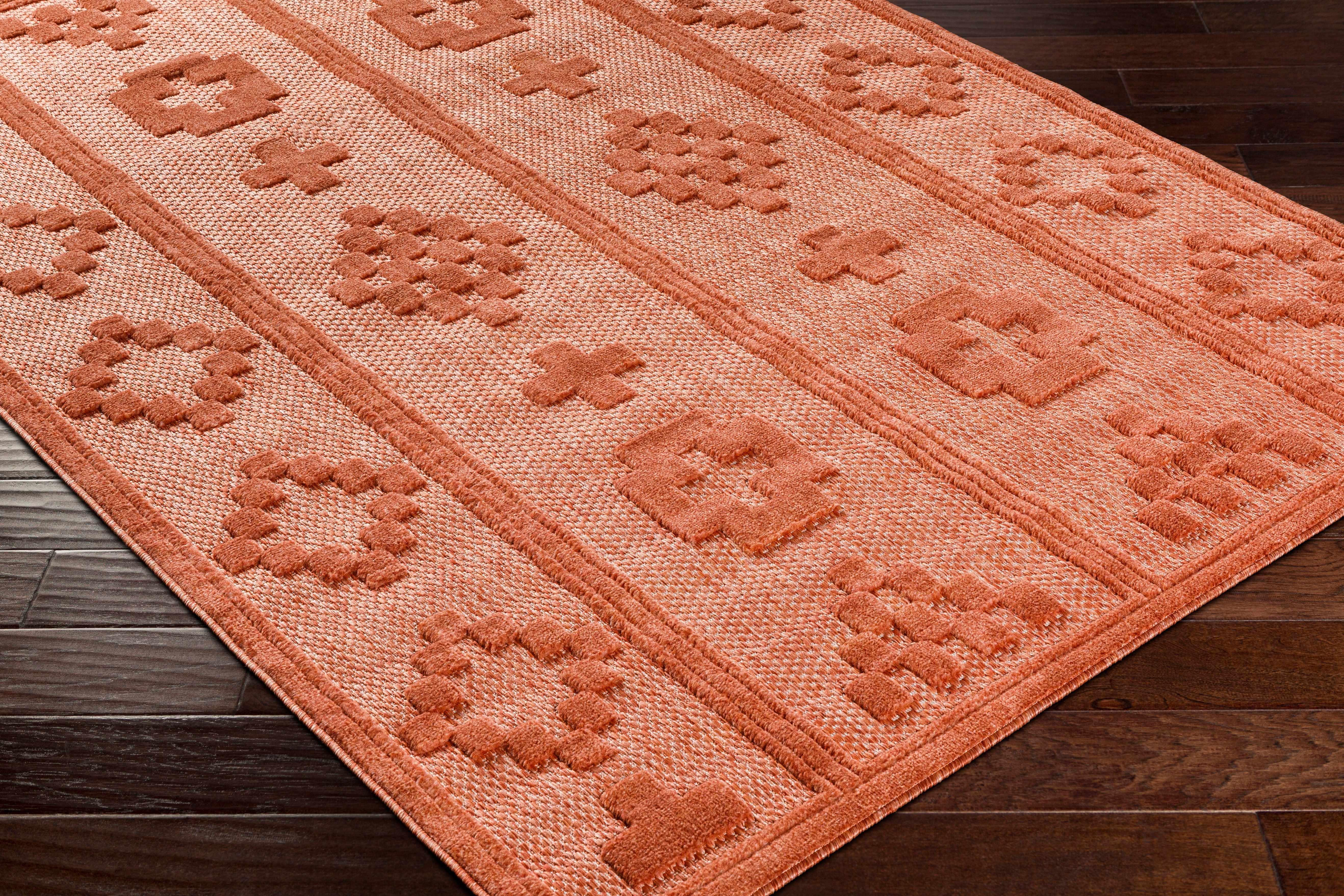Hiro Orange Outdoor Rug - Clearance - PRHOMZ