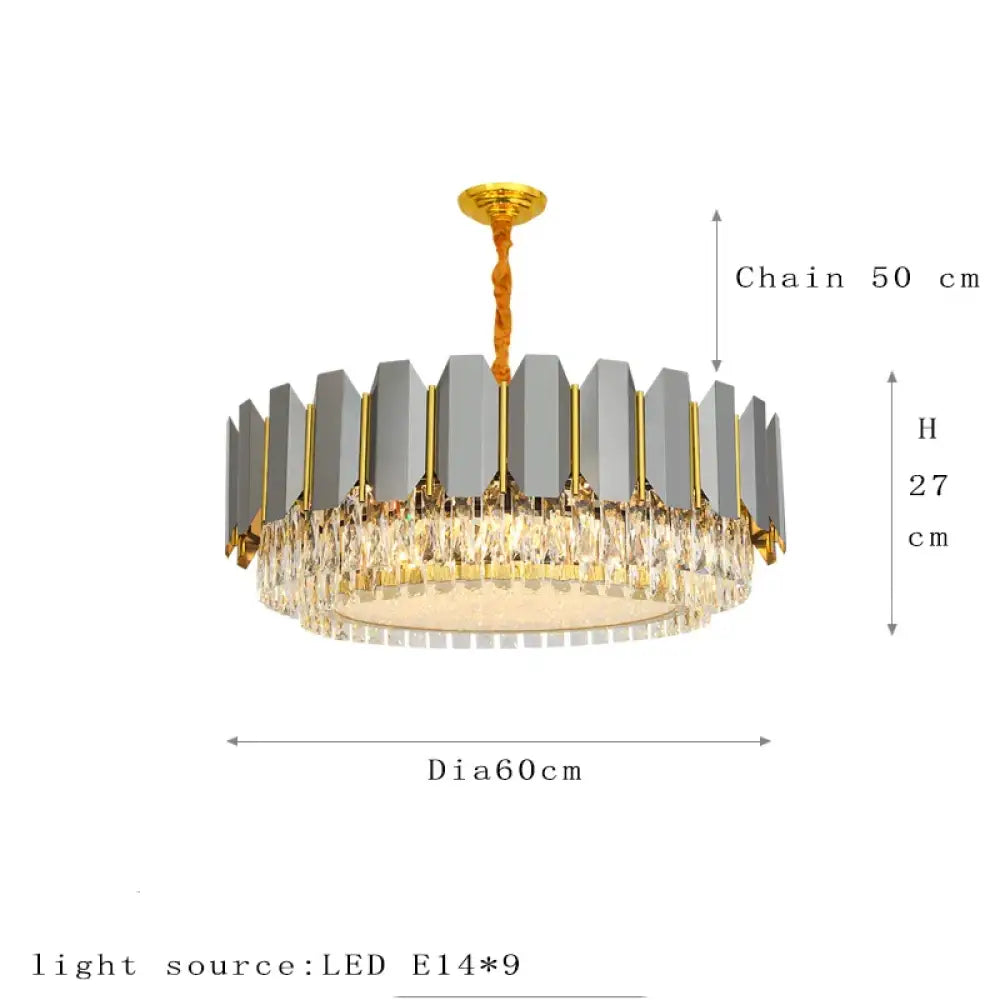 Stainless Nordic Chandelier | Modern Dining Room Lighting