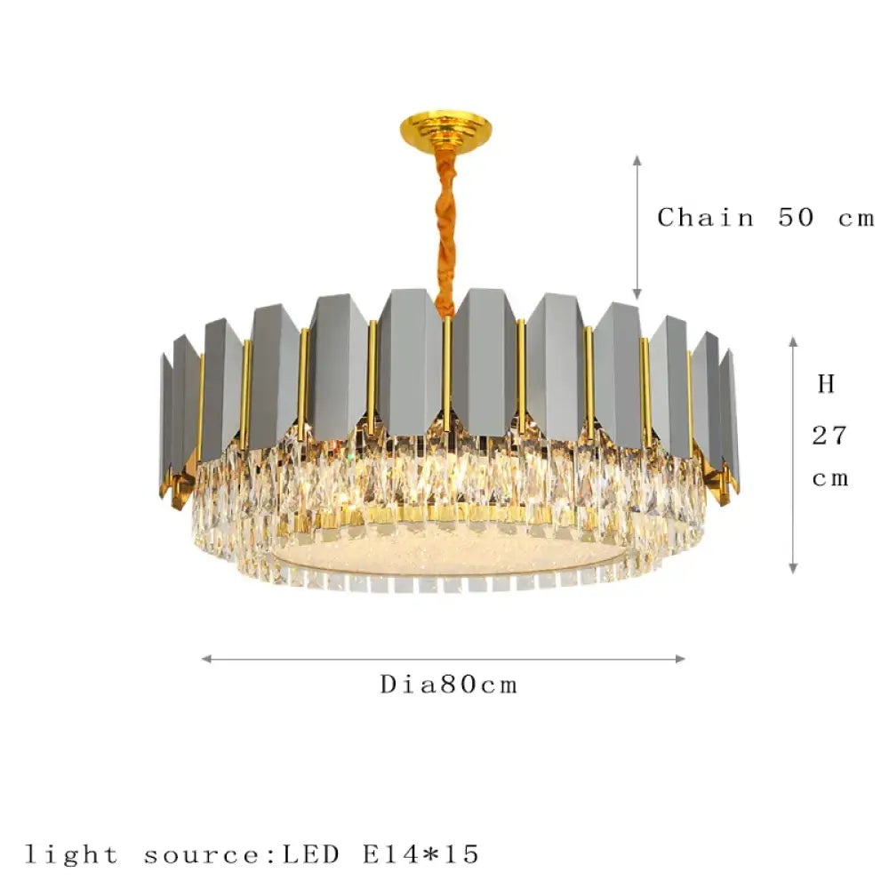 Stainless Nordic Chandelier | Modern Dining Room Lighting