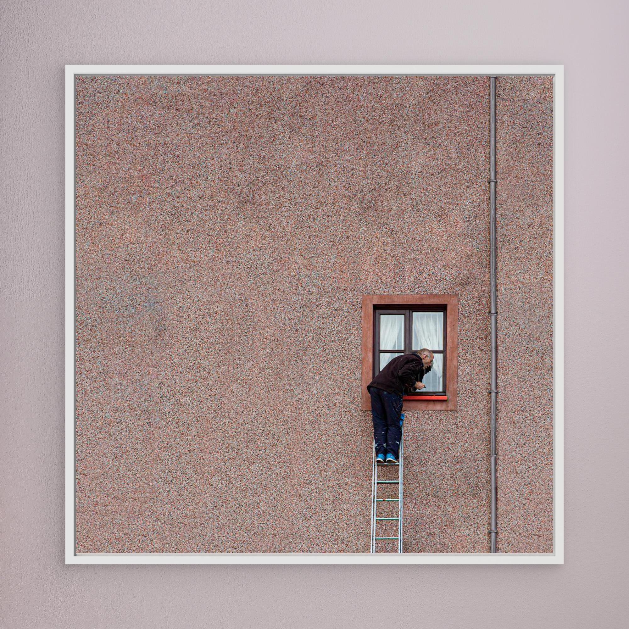 Man on a ladder by Inge Schuster