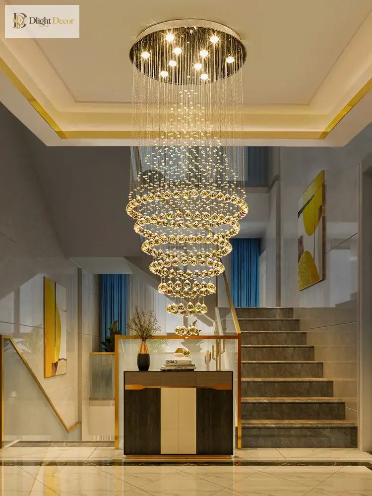 Starry Crystal Chandelier | Modern Dining Room Lighting