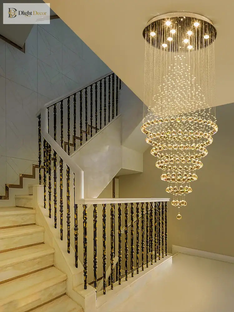Starry Crystal Chandelier | Modern Dining Room Lighting