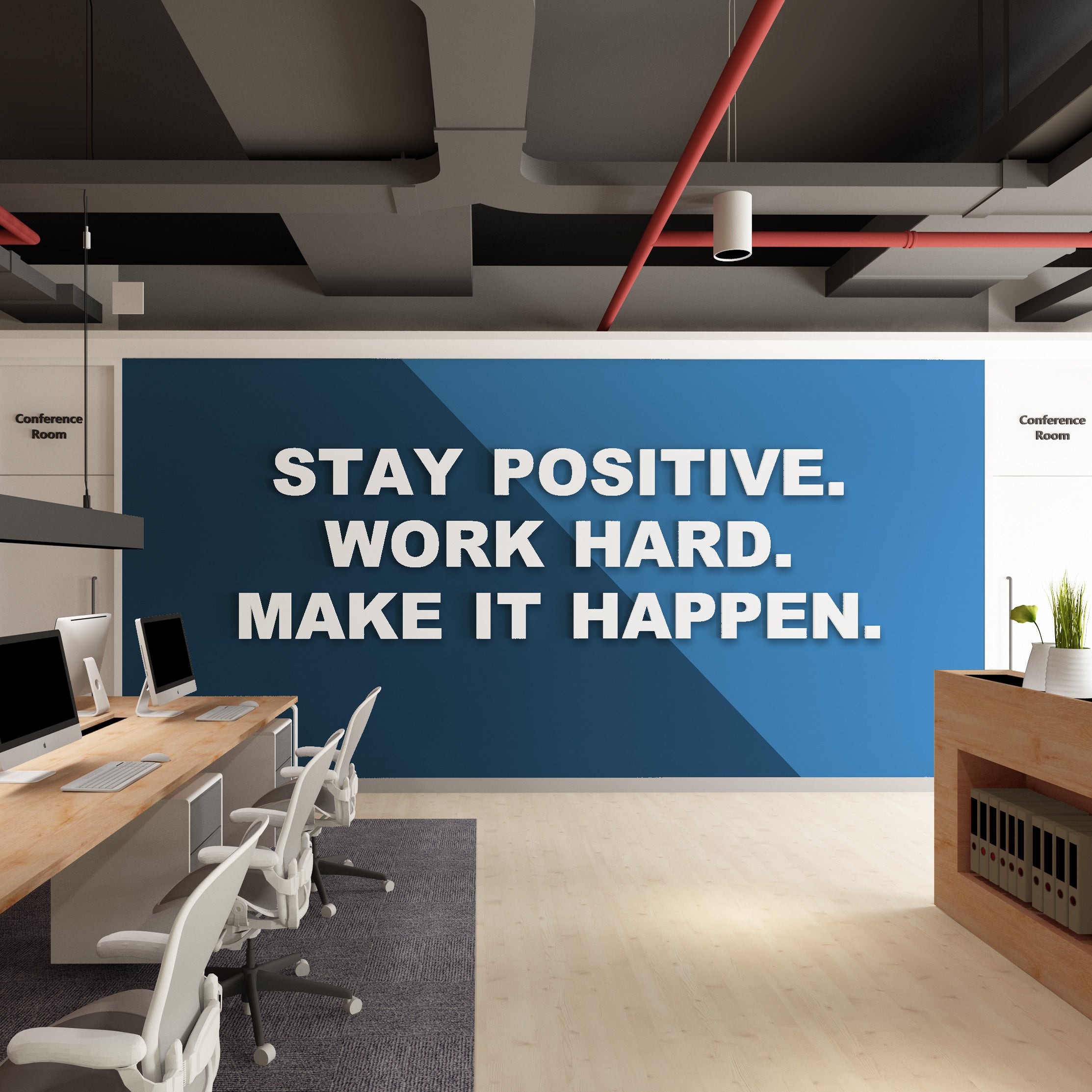 Positive 3D Office Wall Decor-0