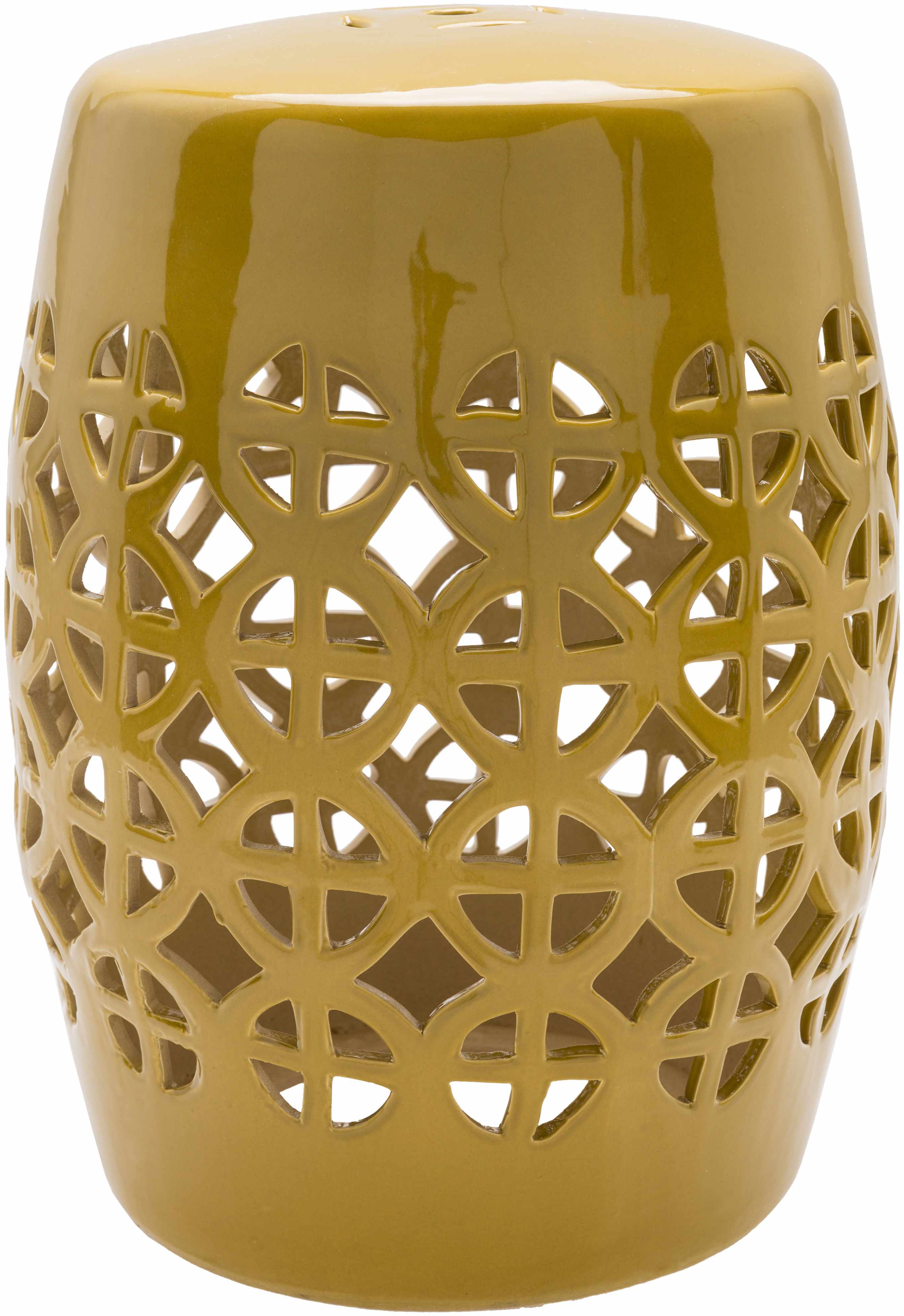 Yellow Ceramic Side Table-1