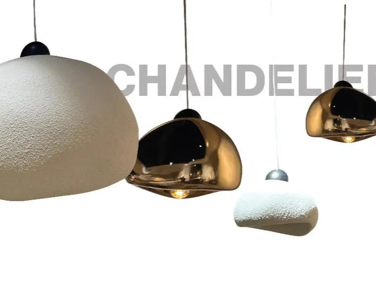 Wabi Sabi Chandeliers - Decorative Stone Textured Pendant Light