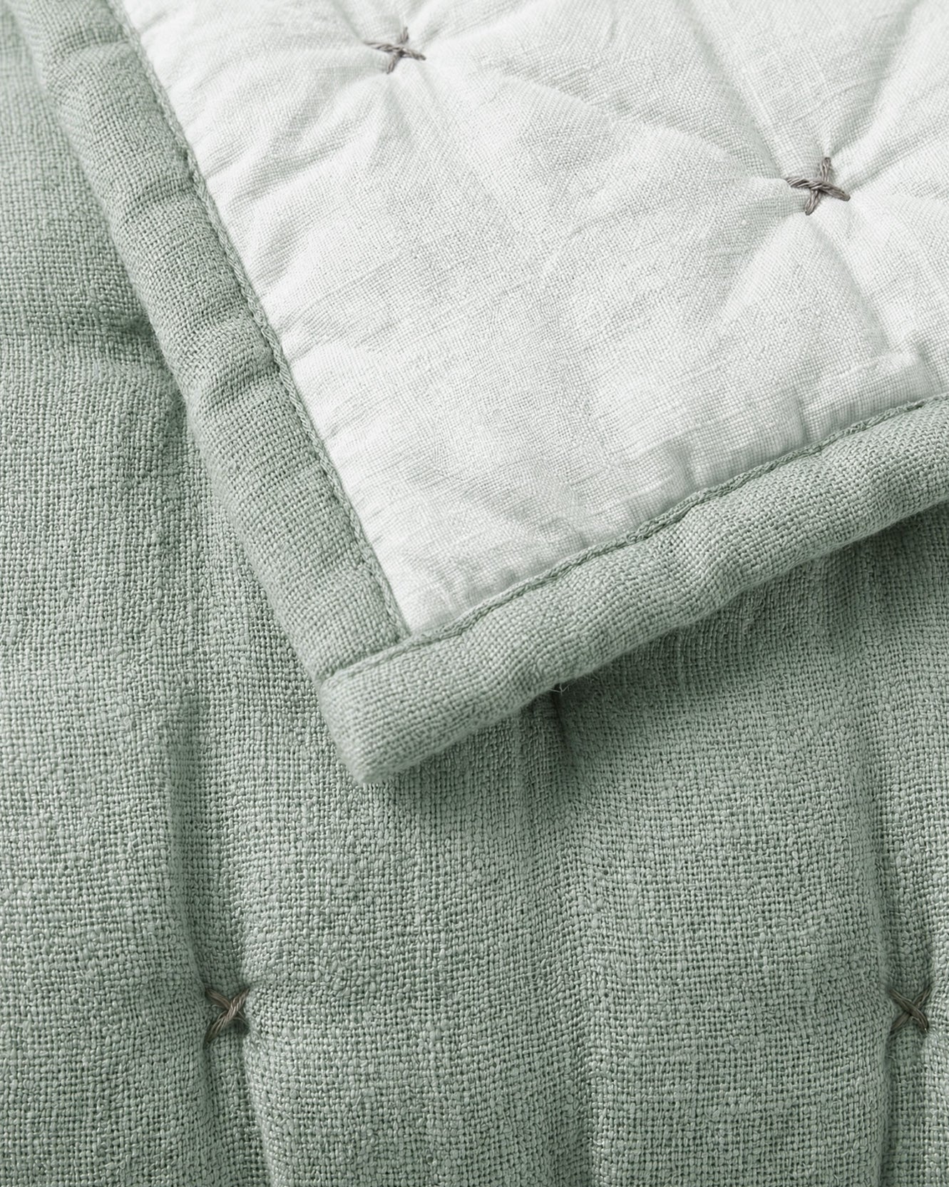 Cotton Mist Stitched Quilt