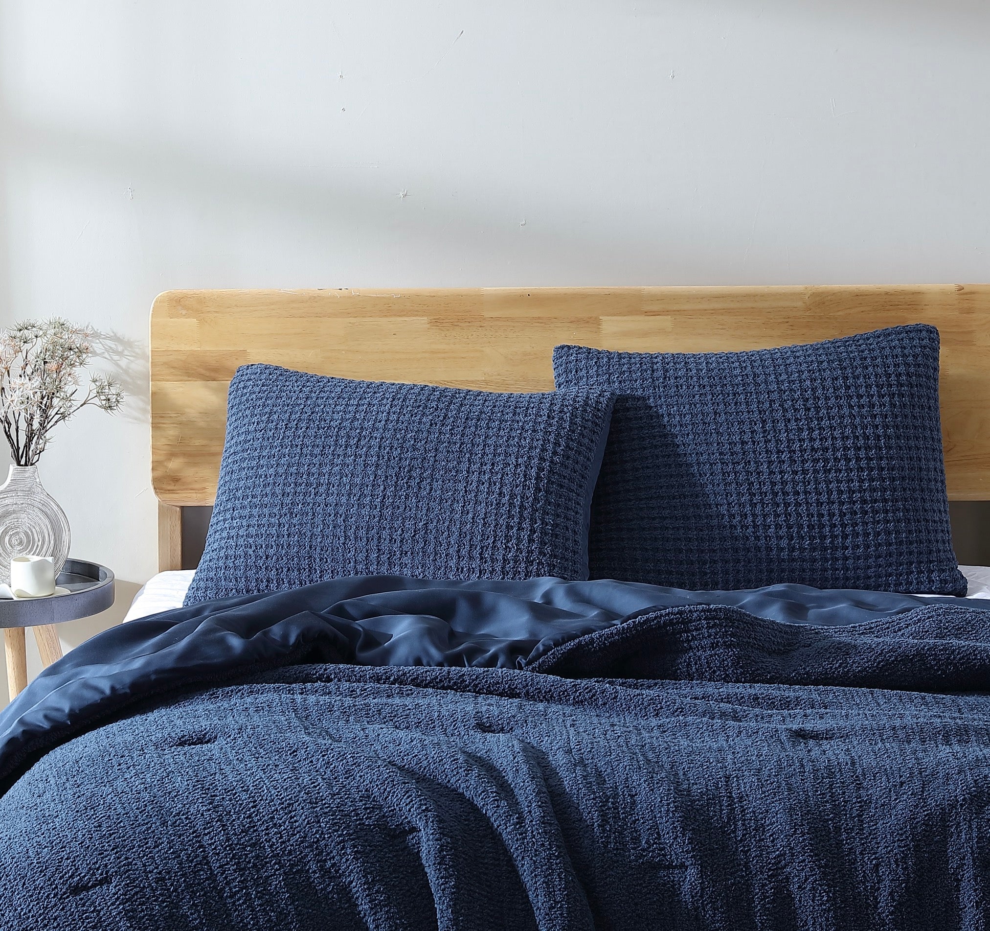 Snug Waffle + Bamboo Viscose Sham Set