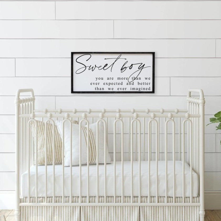 Sweet Boy Wood Sign-4