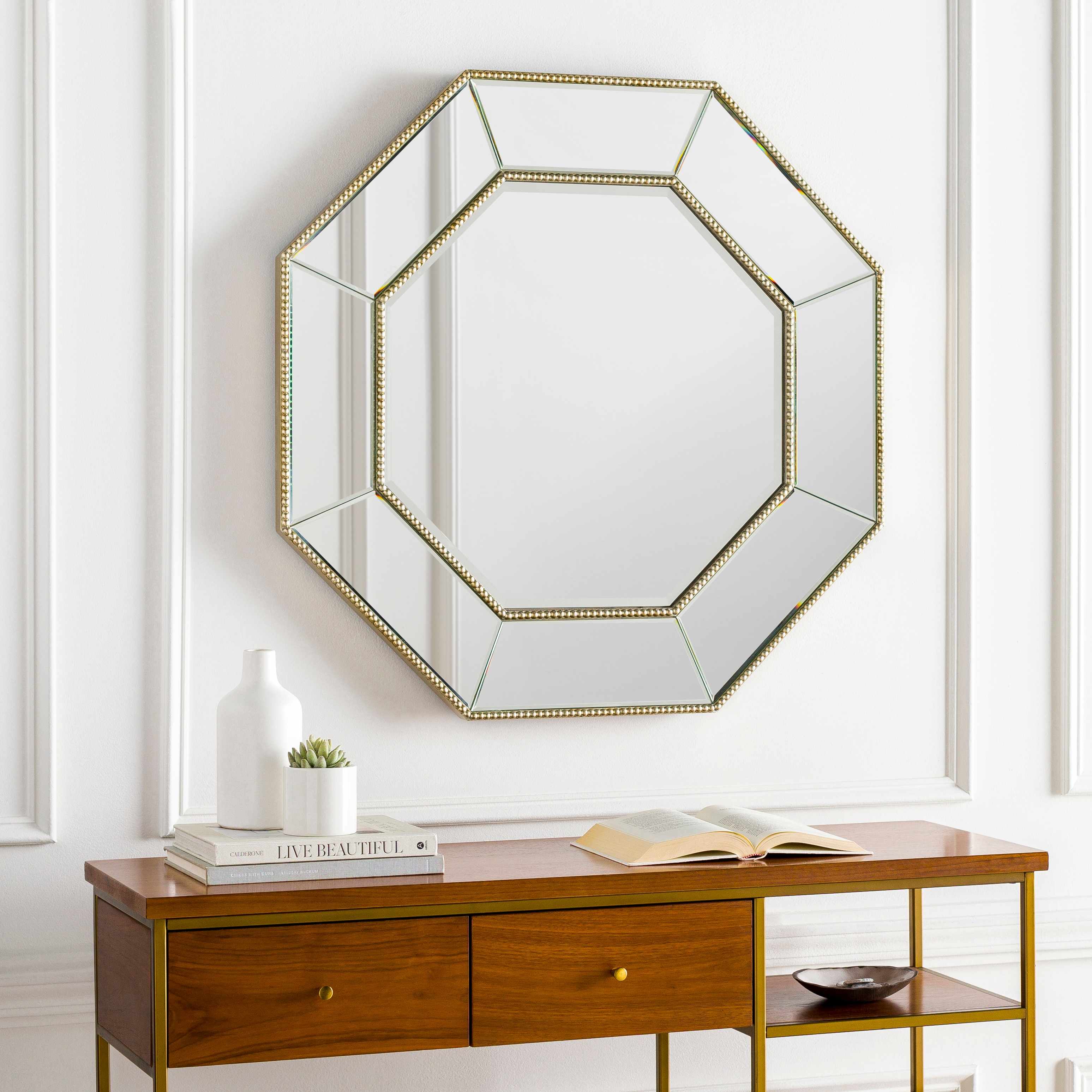 Swellendam Gold Octagonal Mirror-4