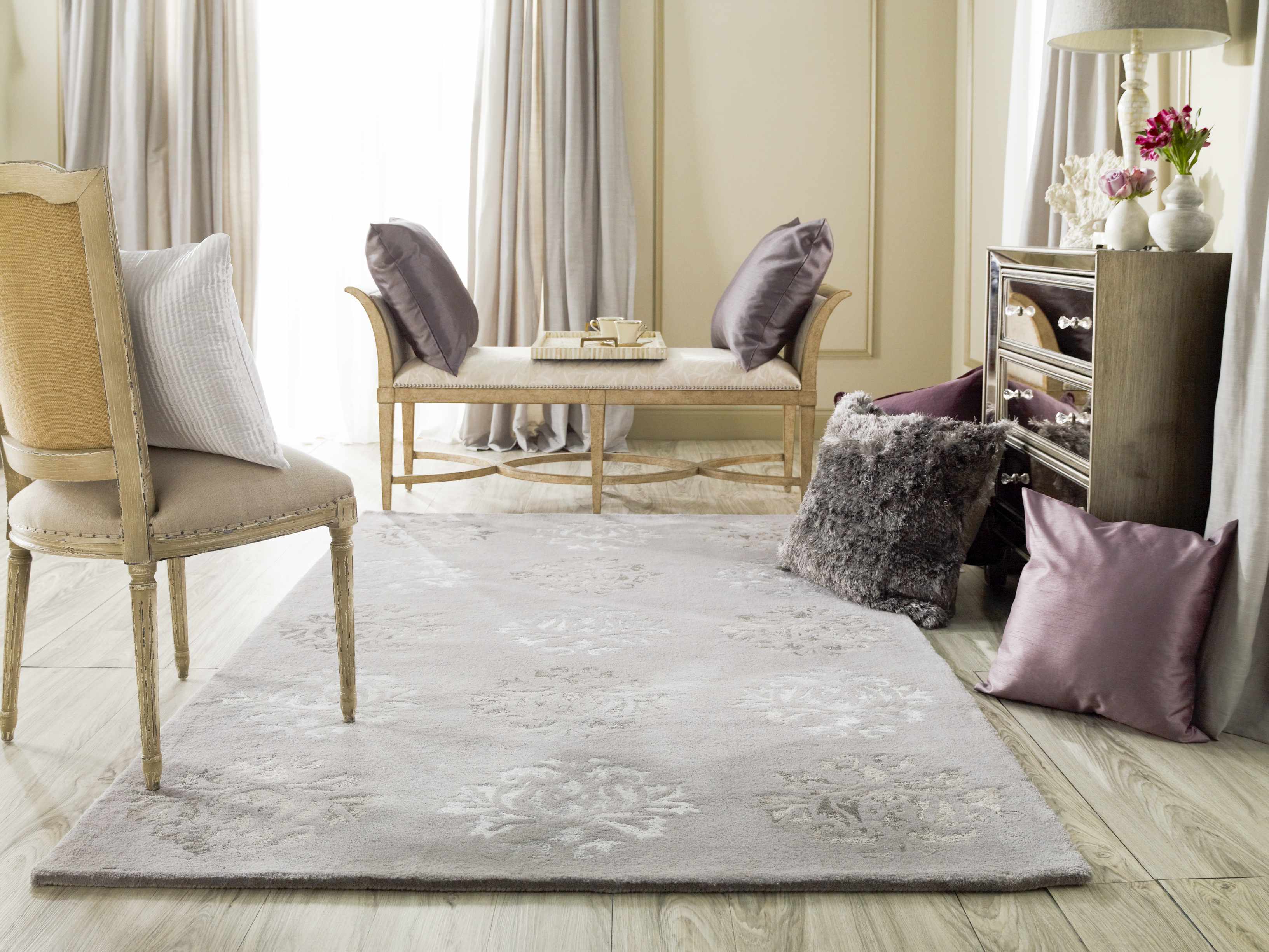 Shawneetown Plum Square Throw Pillow - Clearance-1