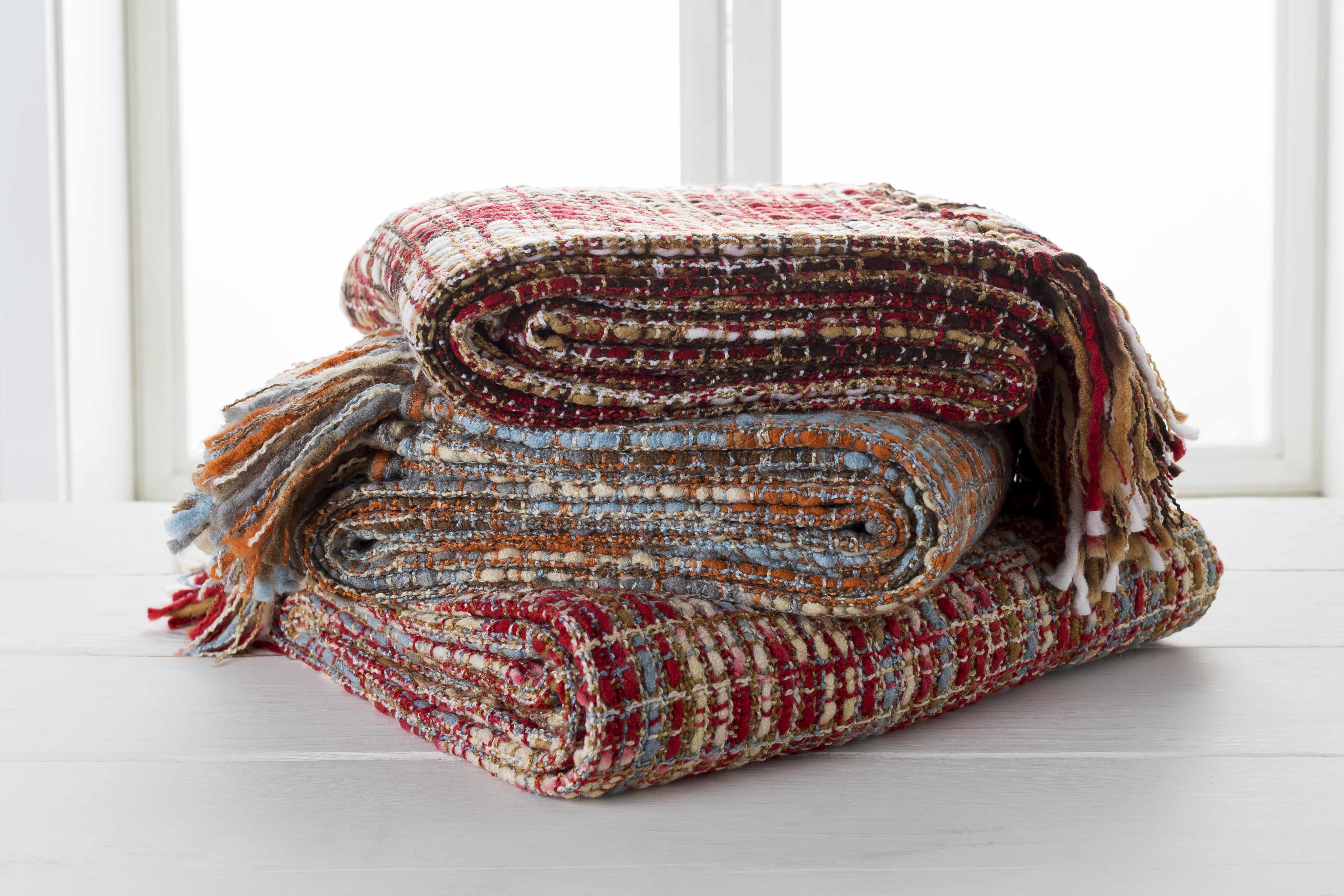 Changling Burnt Orange Throw Blanket-3