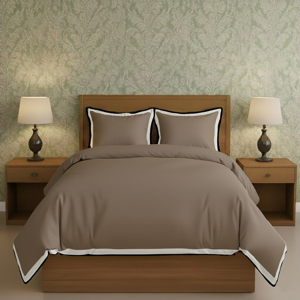 Black & White Border Frame Duvet Cover Set
