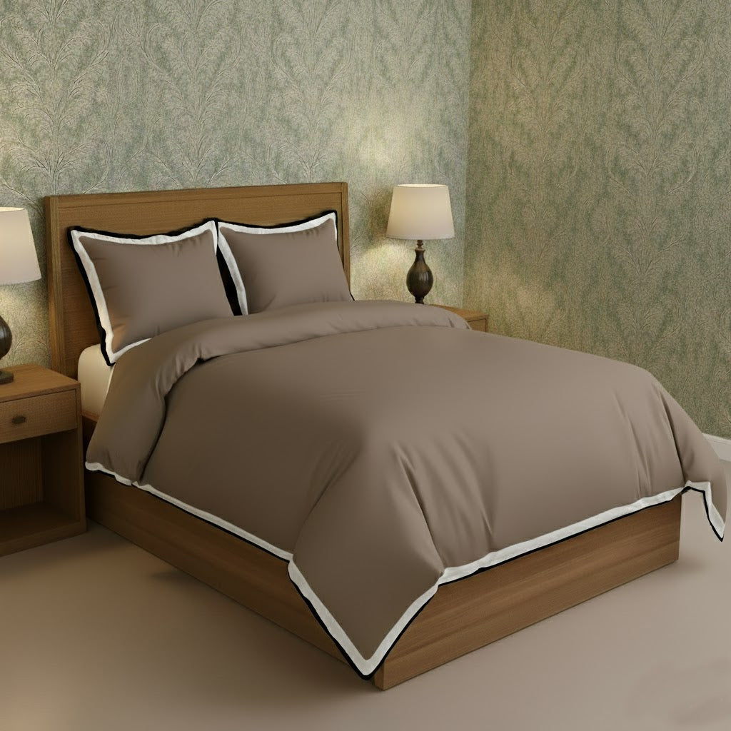 Black & White Border Frame Duvet Cover Set