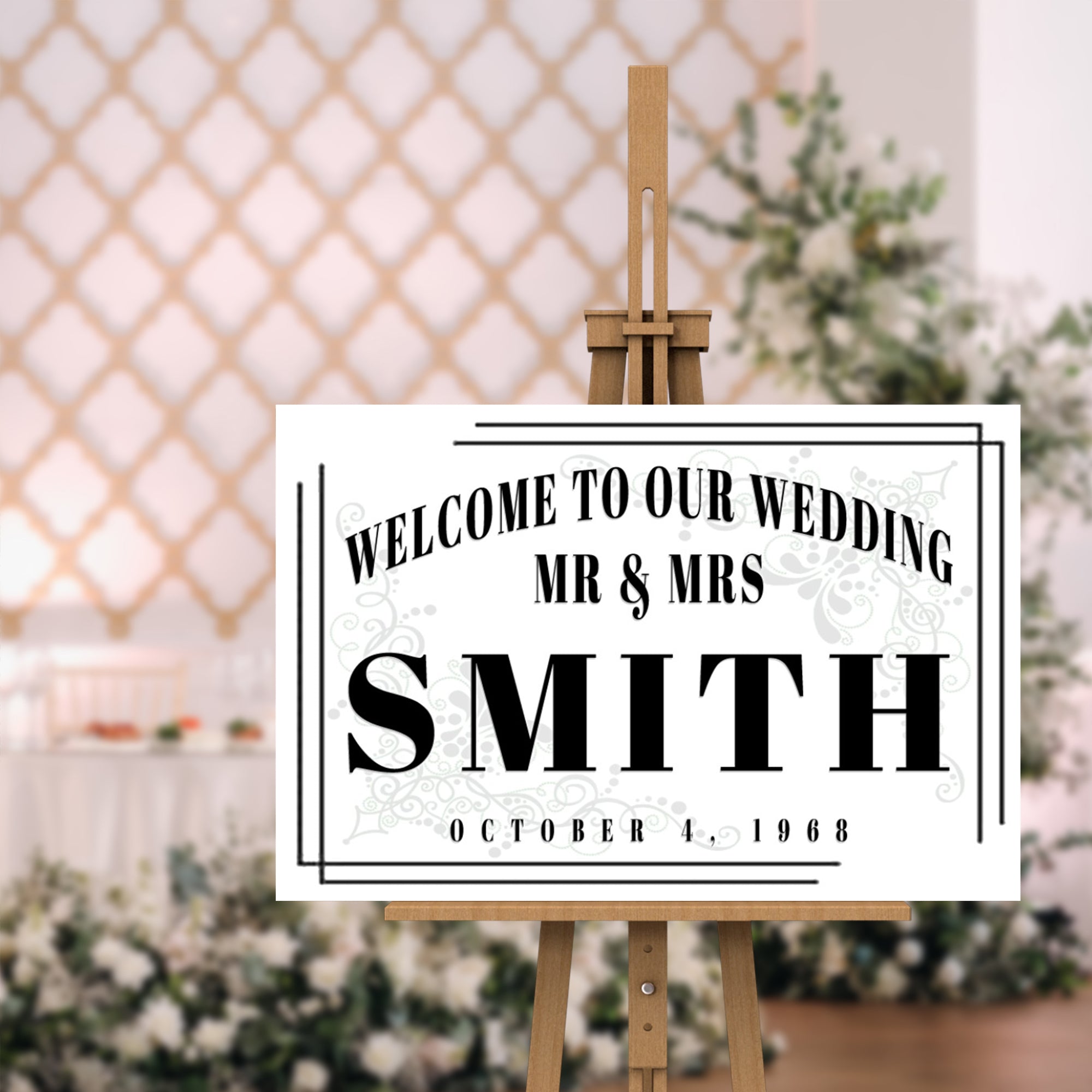 Welcome To Our Wedding Sign III