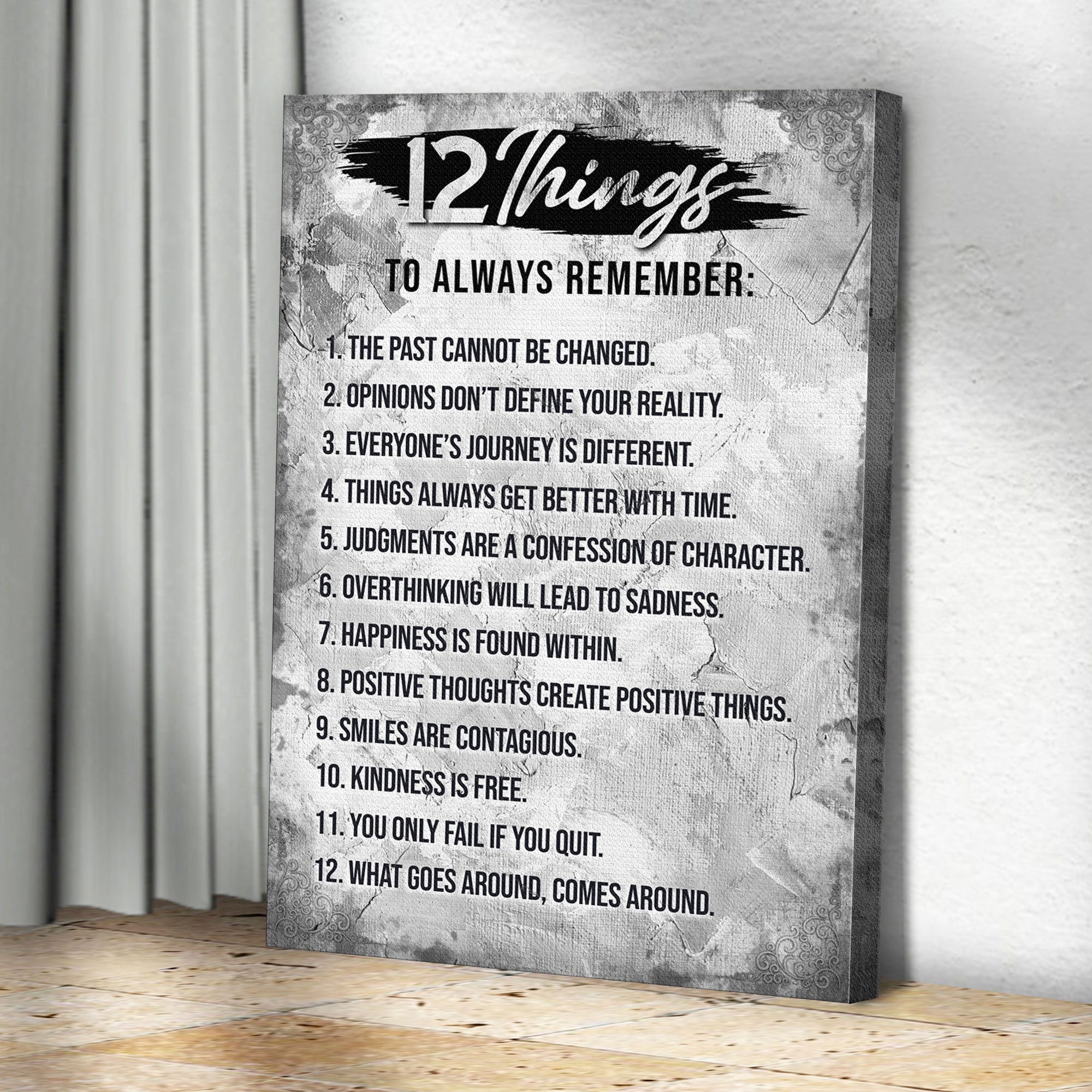 12 Things To Remember Sign