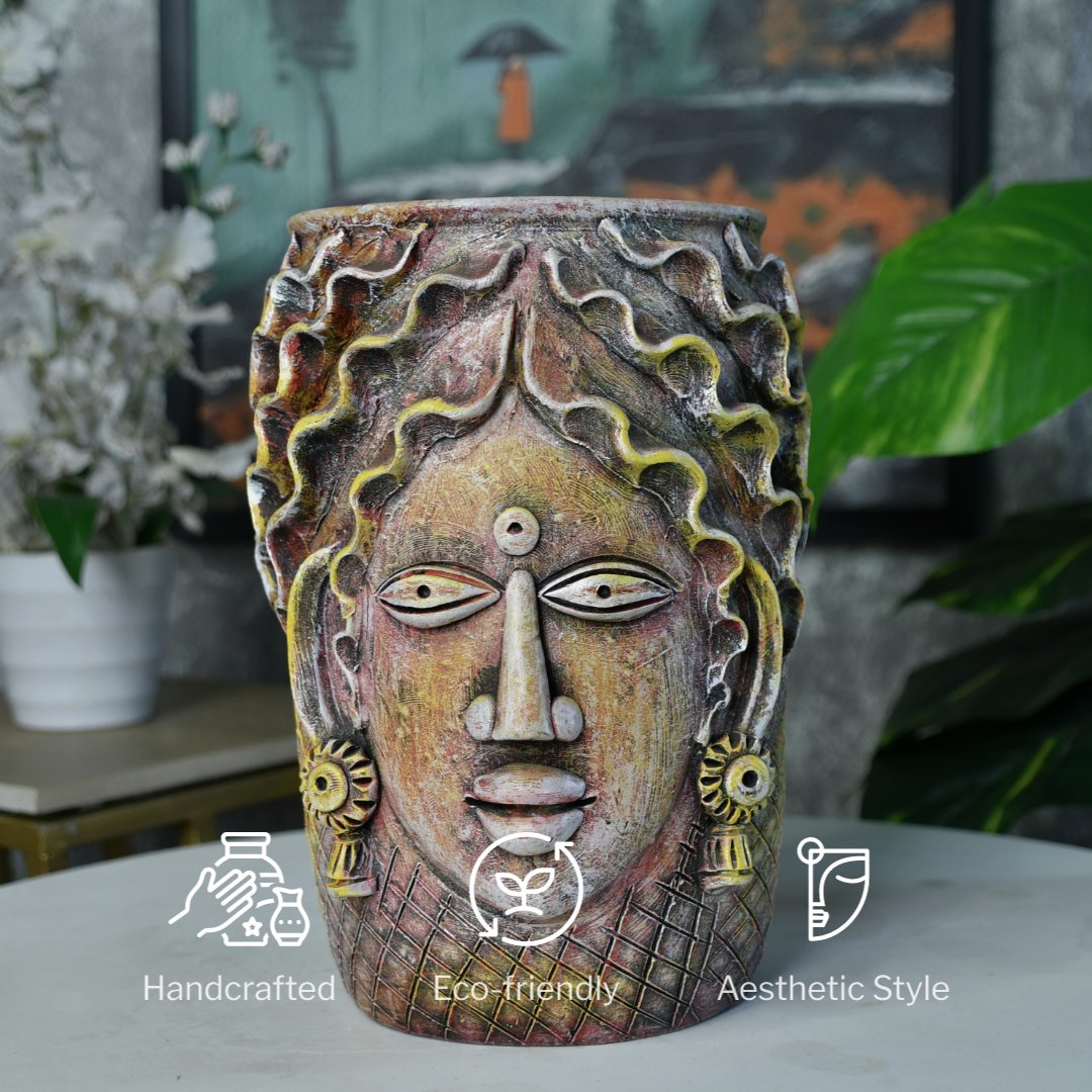 Sowpeace Artisan Big Female Vase Tabletop Decor-4