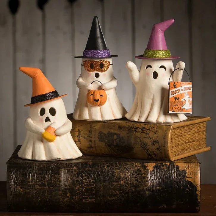 Set of 3 Halloween Witchy Ghosts by Bethany Lowe Designs-1