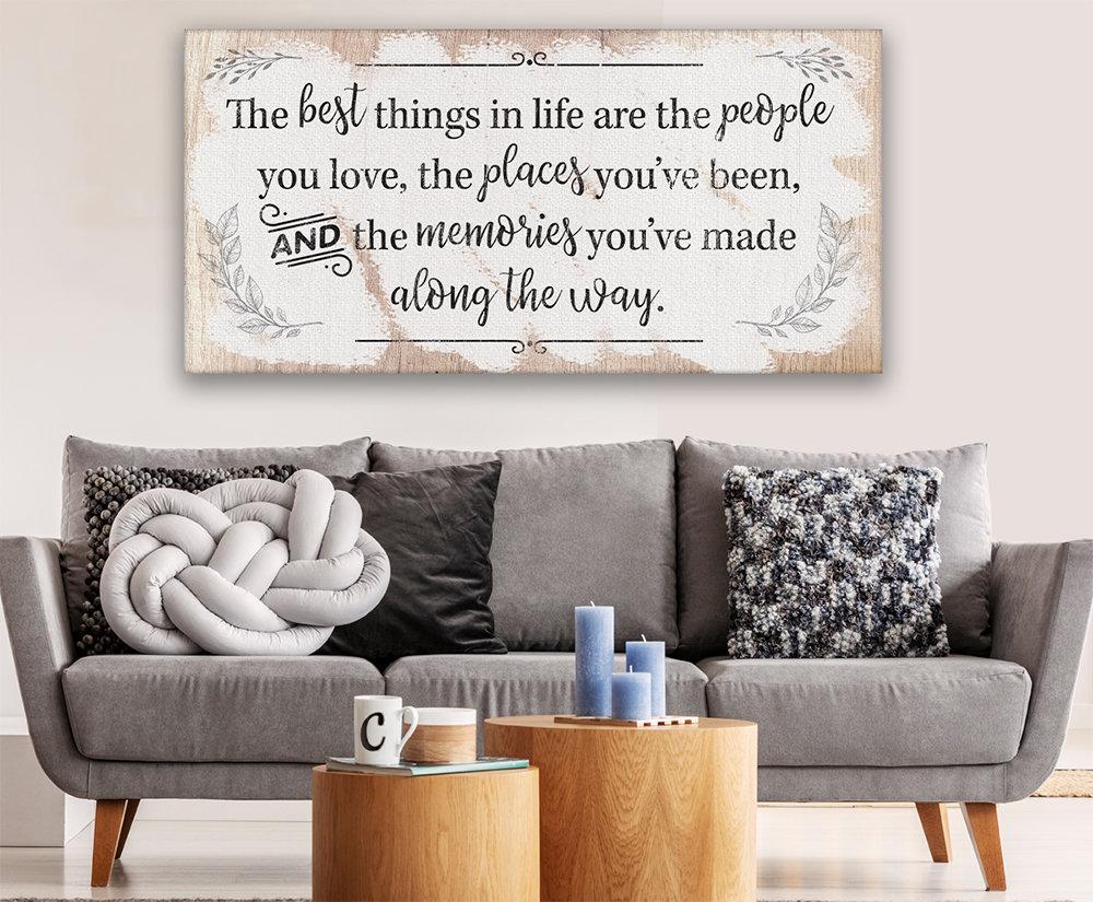 The Best Things In Life - Canvas