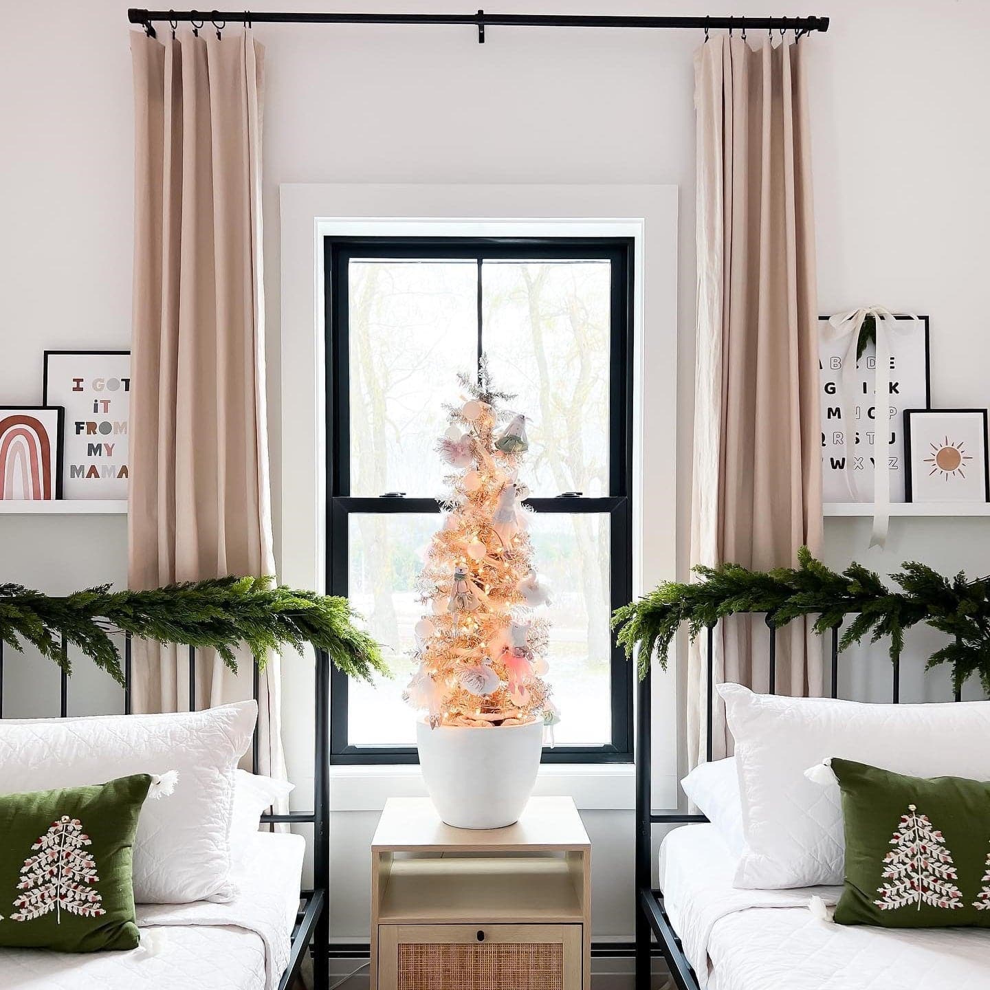 Belgian Flax Prewashed Linen Rich Cotton Blend Window Curtain Panel